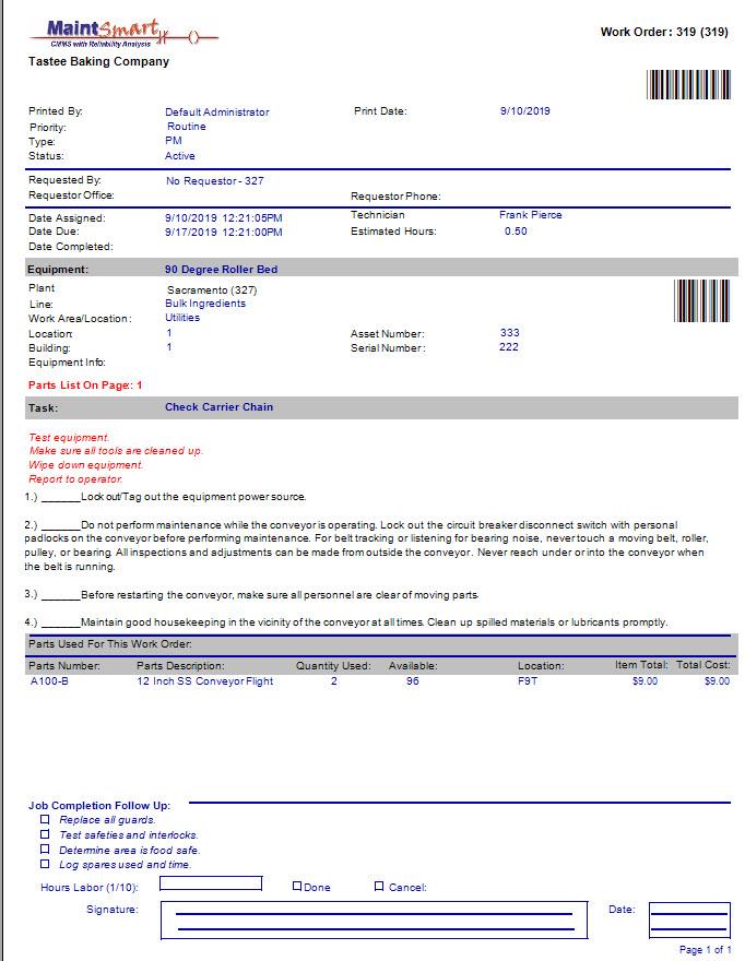 MaintSmart CMMS Software 5.0