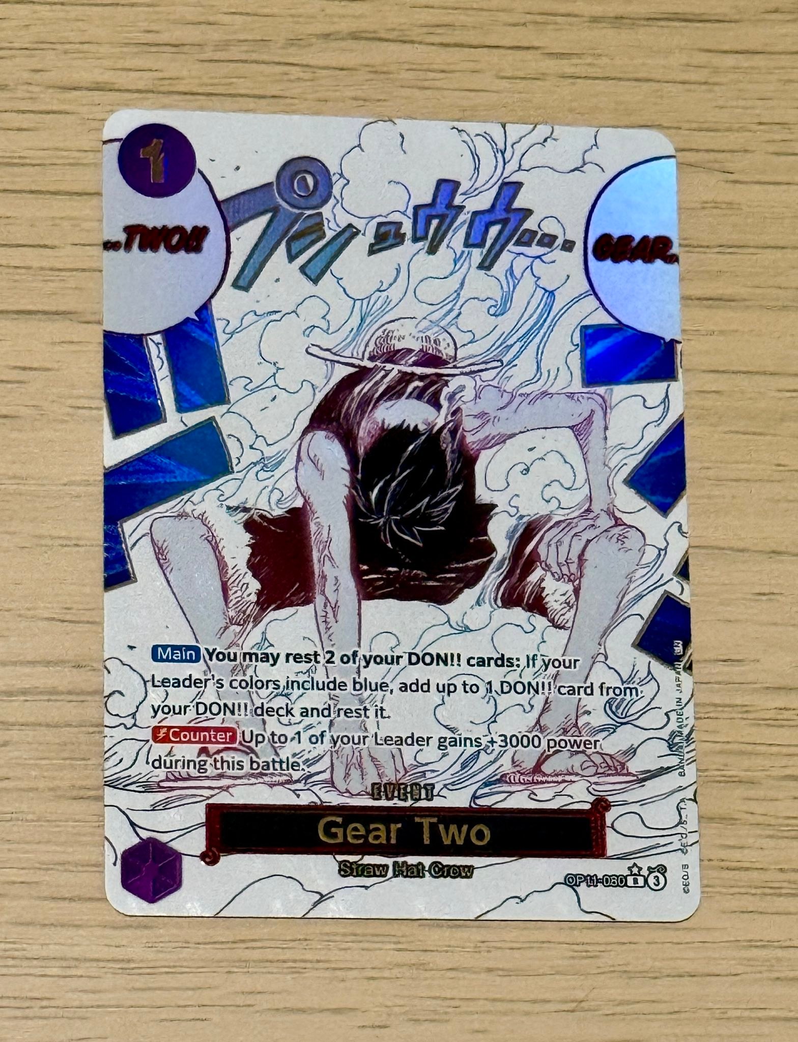One piece card game gear two event for sale display picture 1