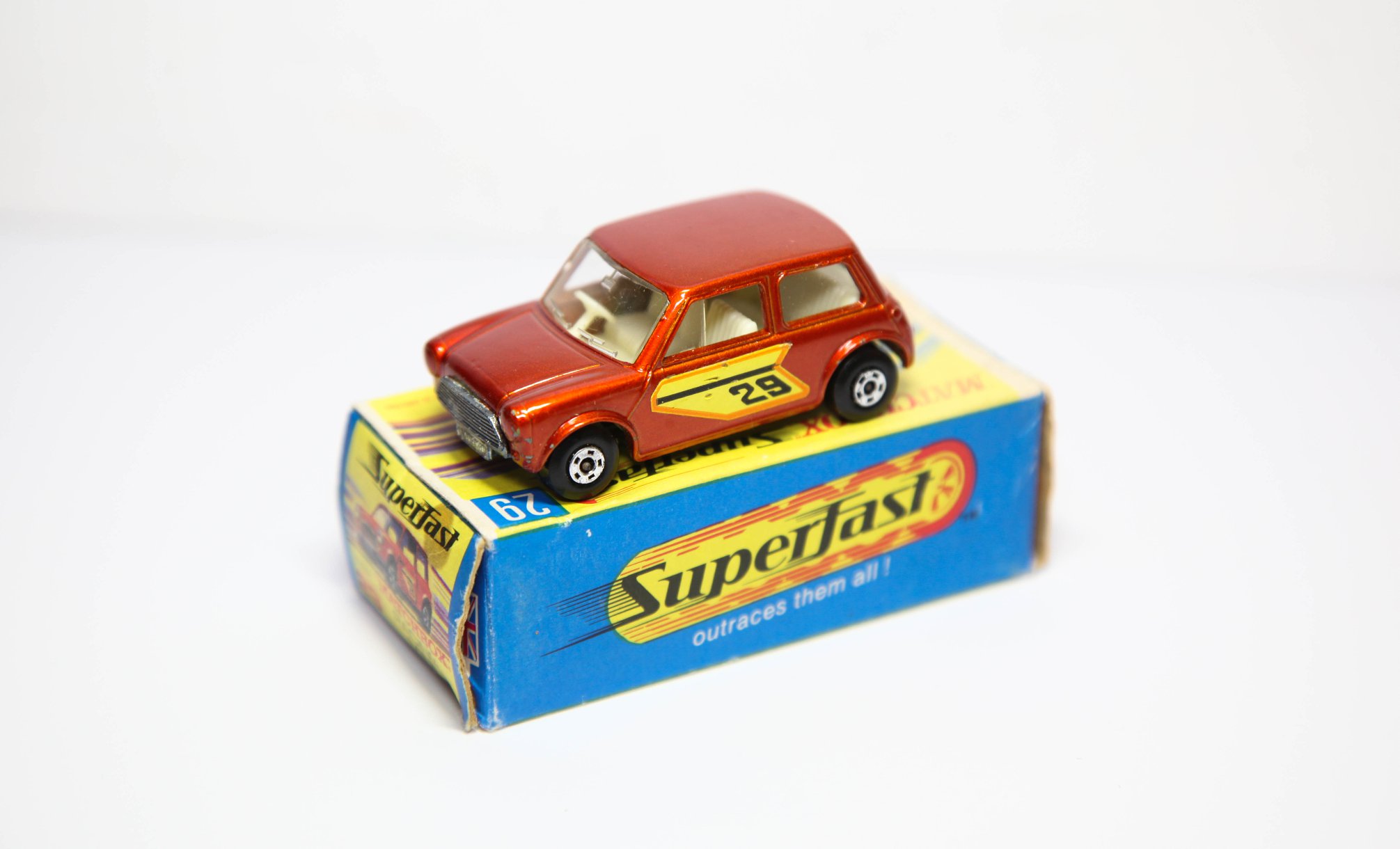 Matchbox Superfast No 29 Racing Mini In Original Box - One of my
