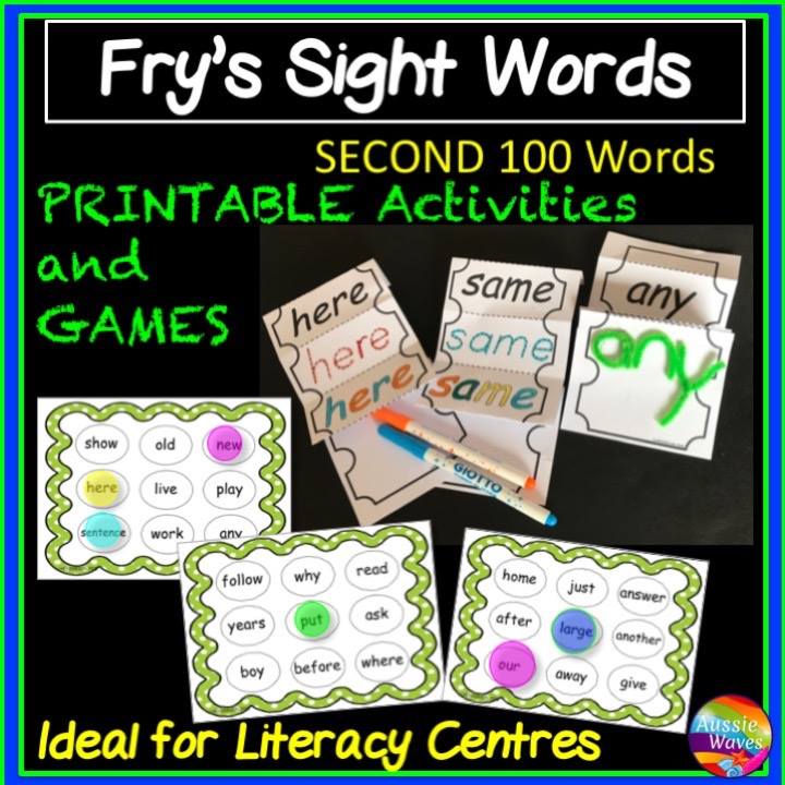 Aussie Waves - Sight words flash cards and activities.... | Facebook