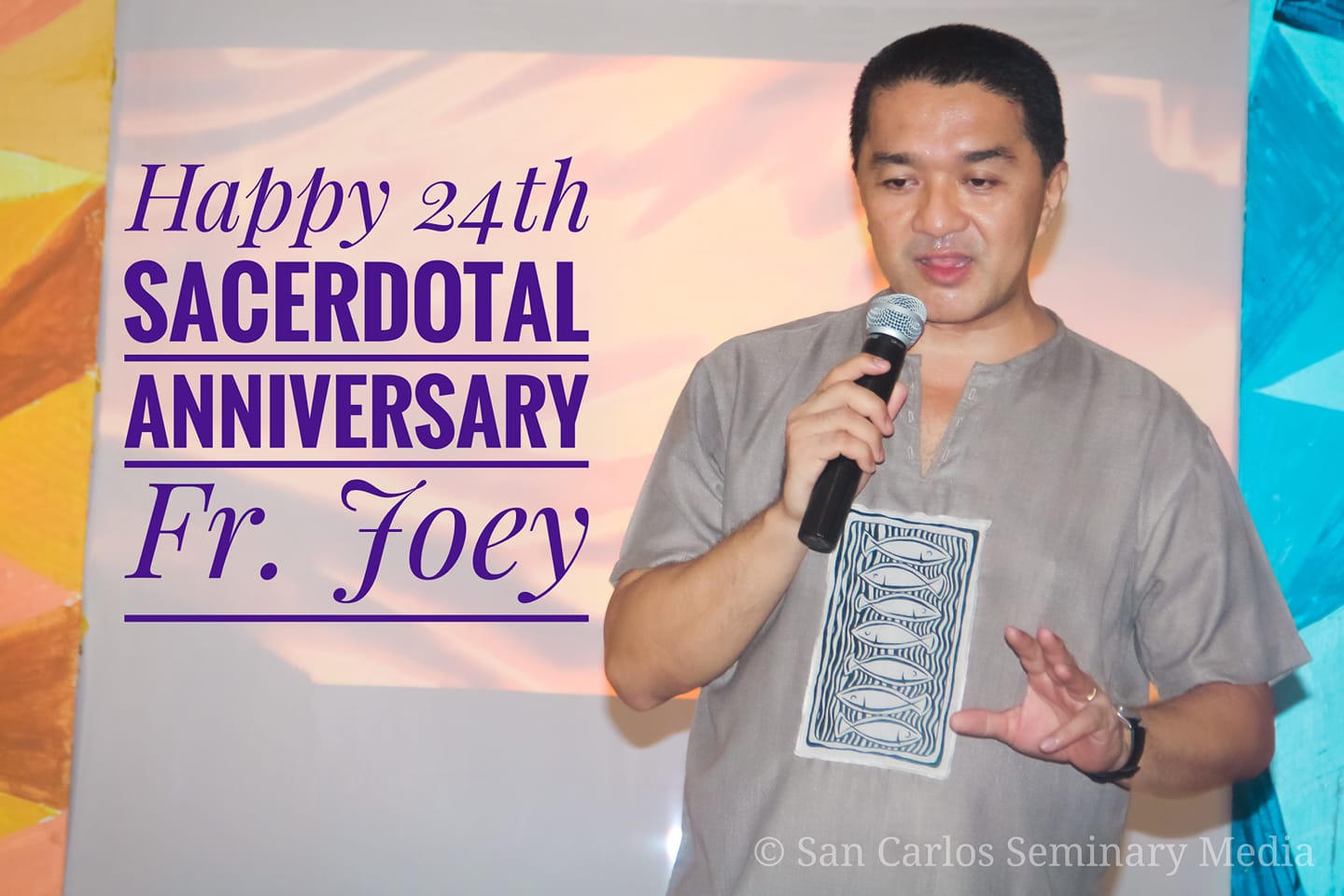 San - Happy 24th Sacerdotal Anniversary, Fr. Joey, our dear Rector ...