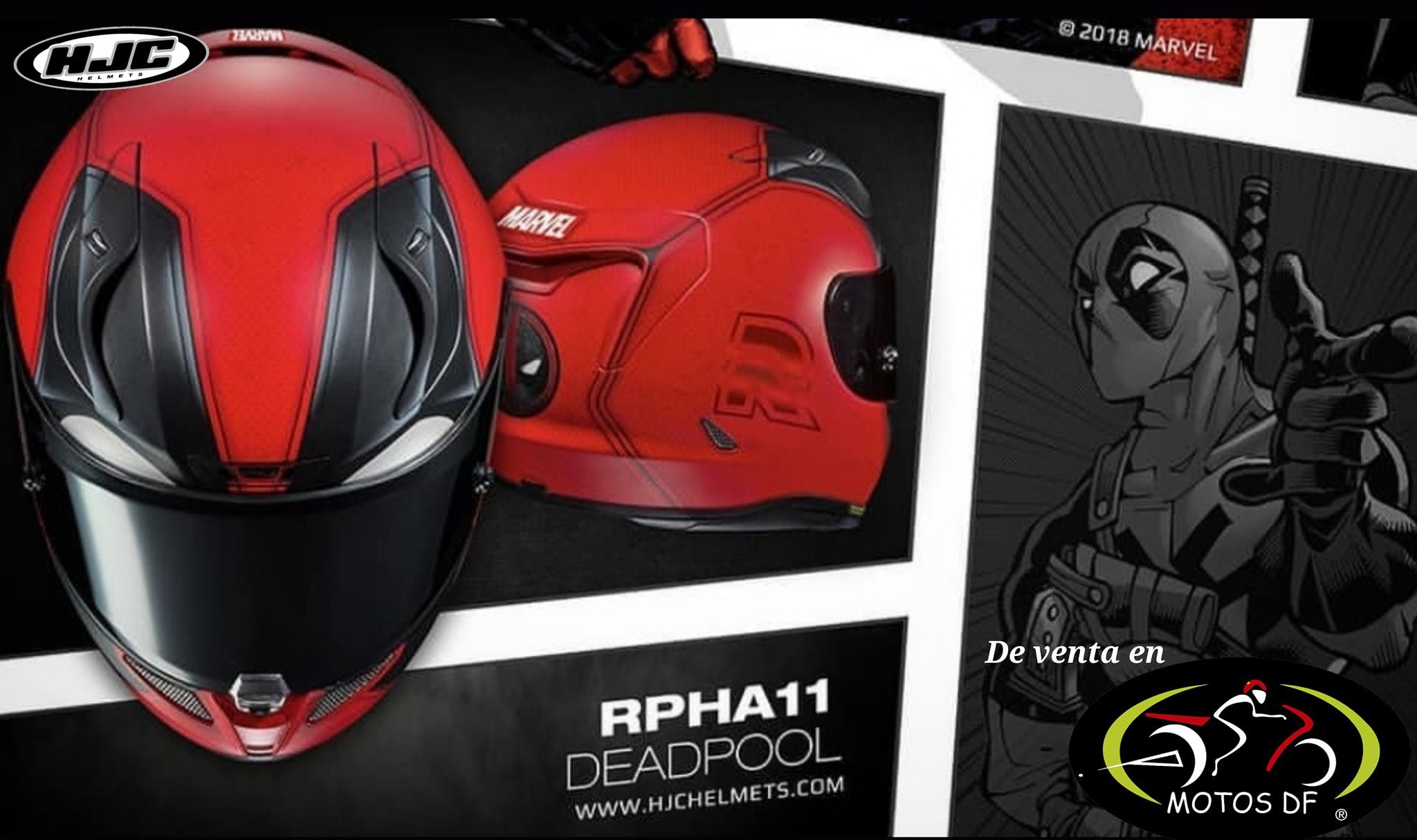 Motos DF - Wooooooow 😎😎😎😎 El casco HJC RPHA 11 DEADPOOL,... | Facebook