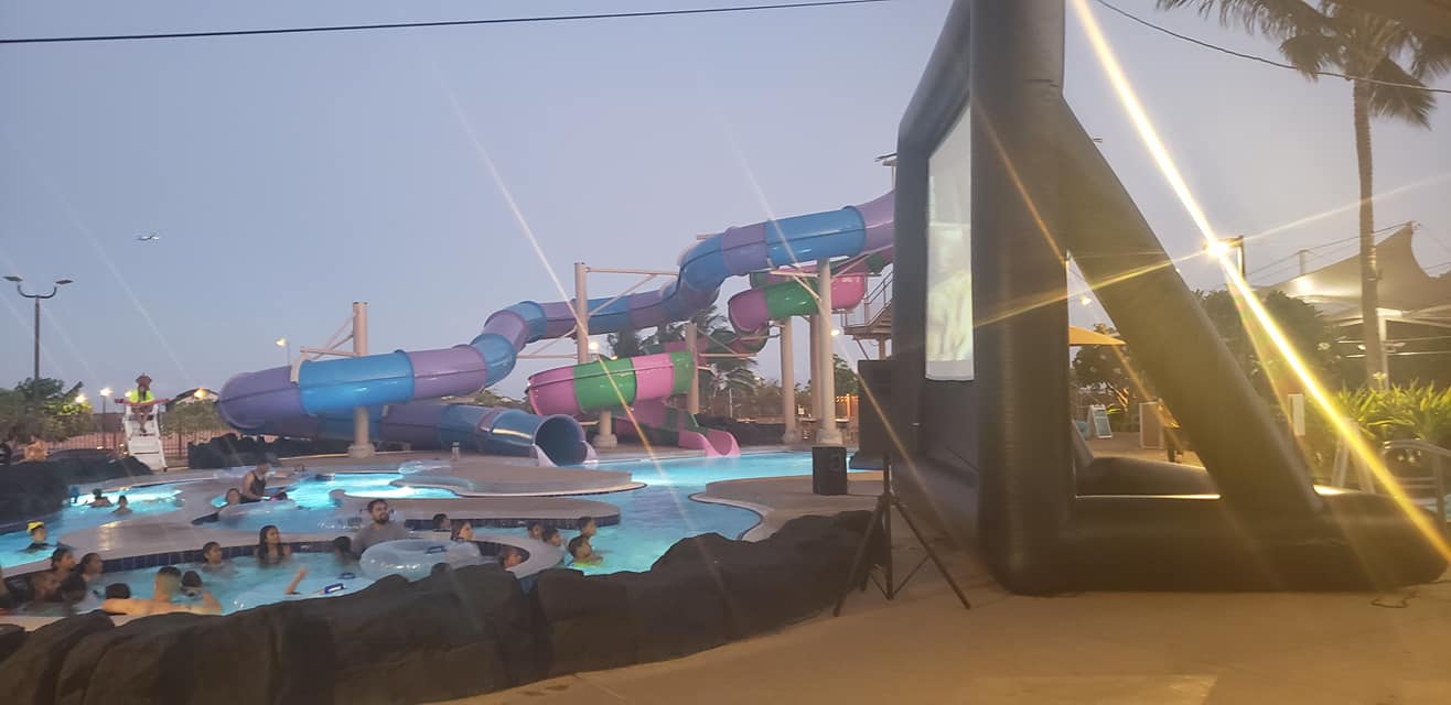 Dive-In movie time at... - Fun Flicks Hawaii Outdoor Movies