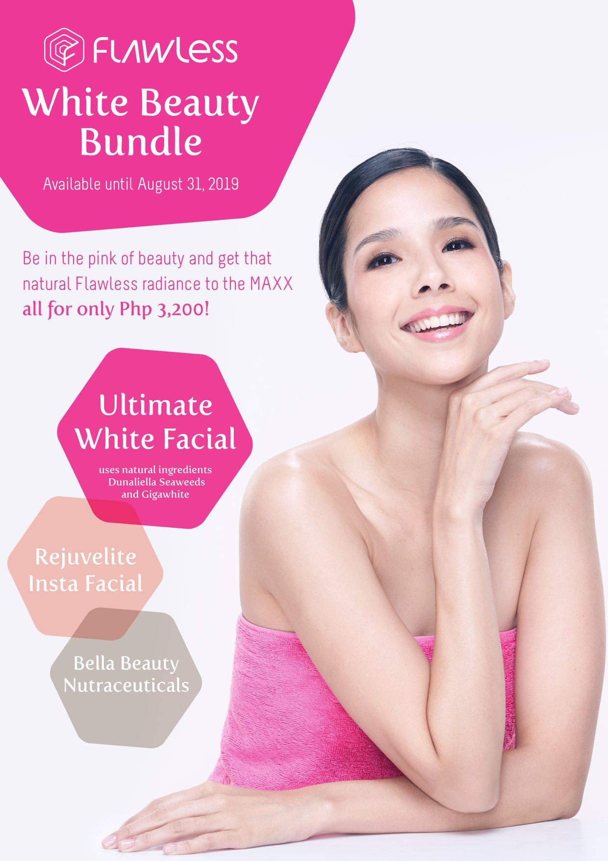 Bring out your ultimate glow with the Flawless White Beauty Bundle 