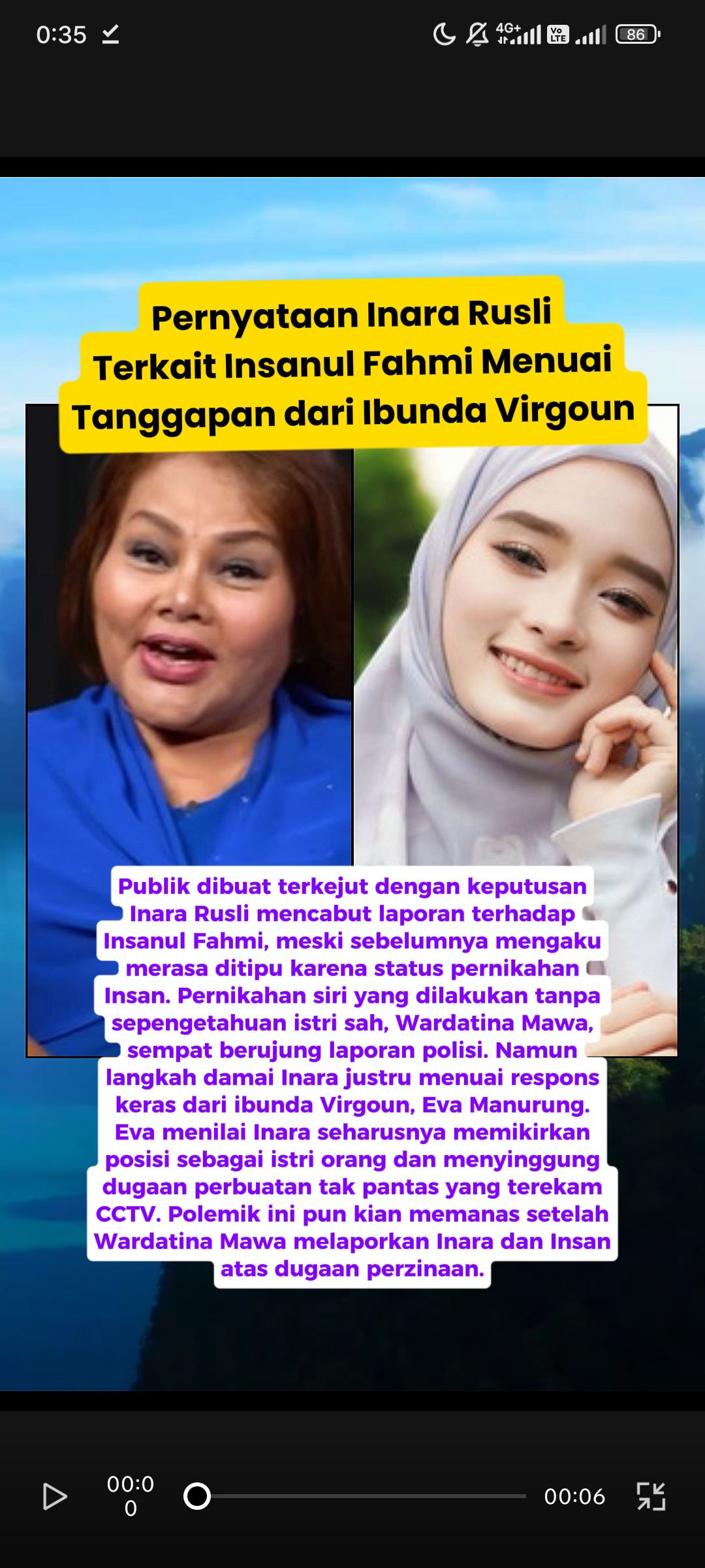 Narasi - Status hubungan Inara Rusli dan Insanul Fahmi yang selama ini ...