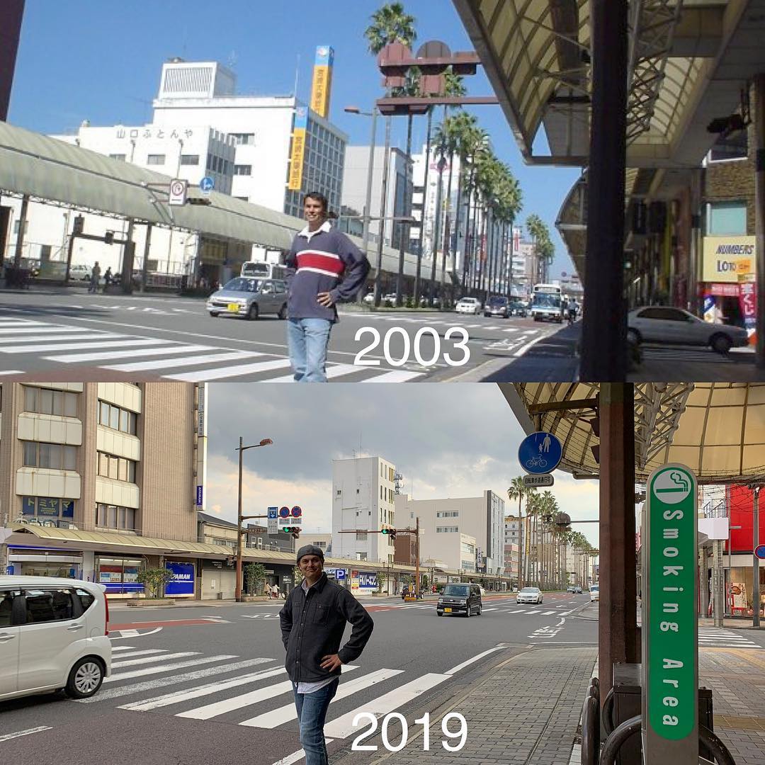 Only - Miyazaki City 2003 & 2019: it had been over 15 years since