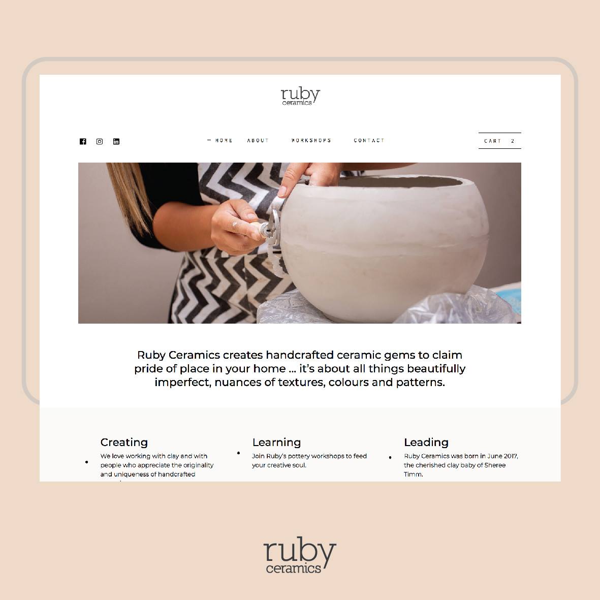 Ruby Pottery - My website is finally live. WHOOP WHOOP...