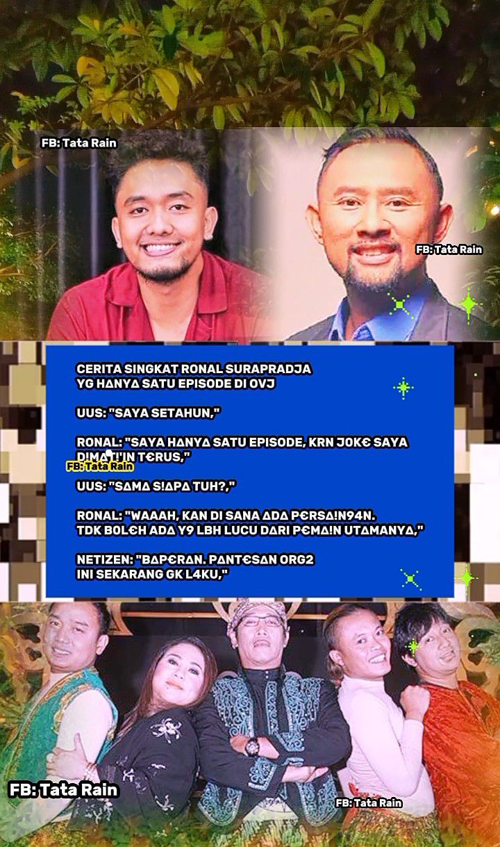 Tata Rain - Ronal Surapradja hnya satu episode main di OVJ... | Facebook