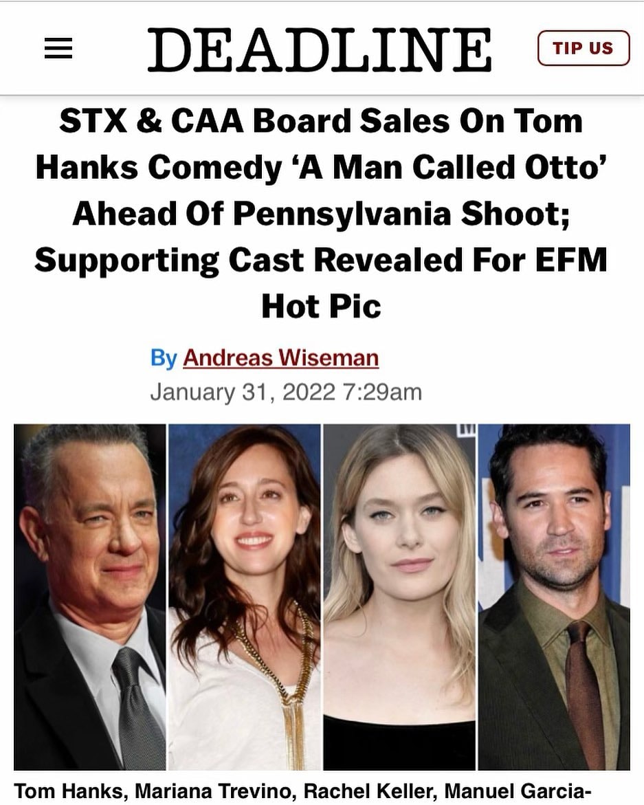 Movie Crazy Planet La Actriz Mexicana Mariana Trevino Sera Parte Del Elenco De A Man Called Otto En Donde Compartira Creditos Con Tom Hanks Facebook