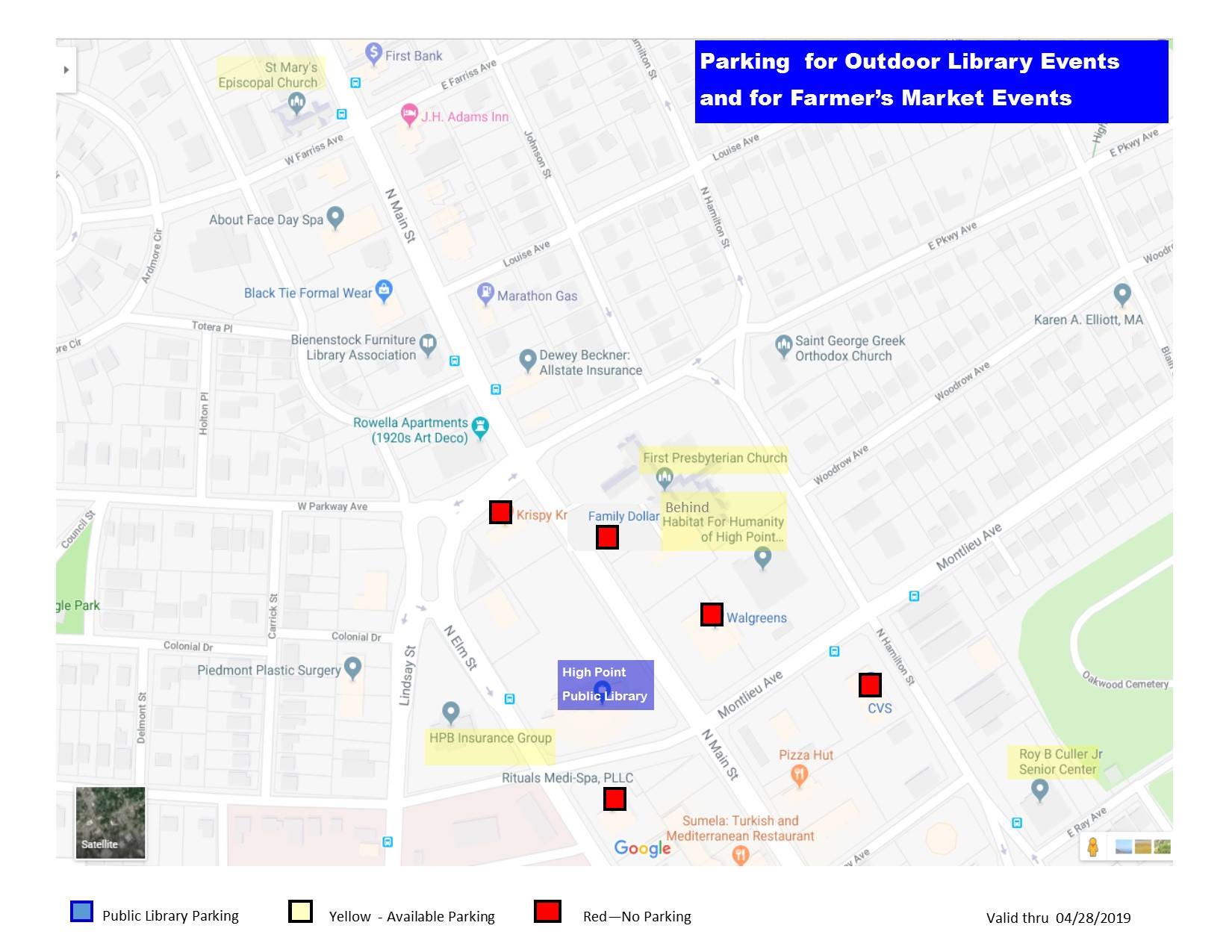 Here's the parking map for... - High Point Farmers Market | Facebook