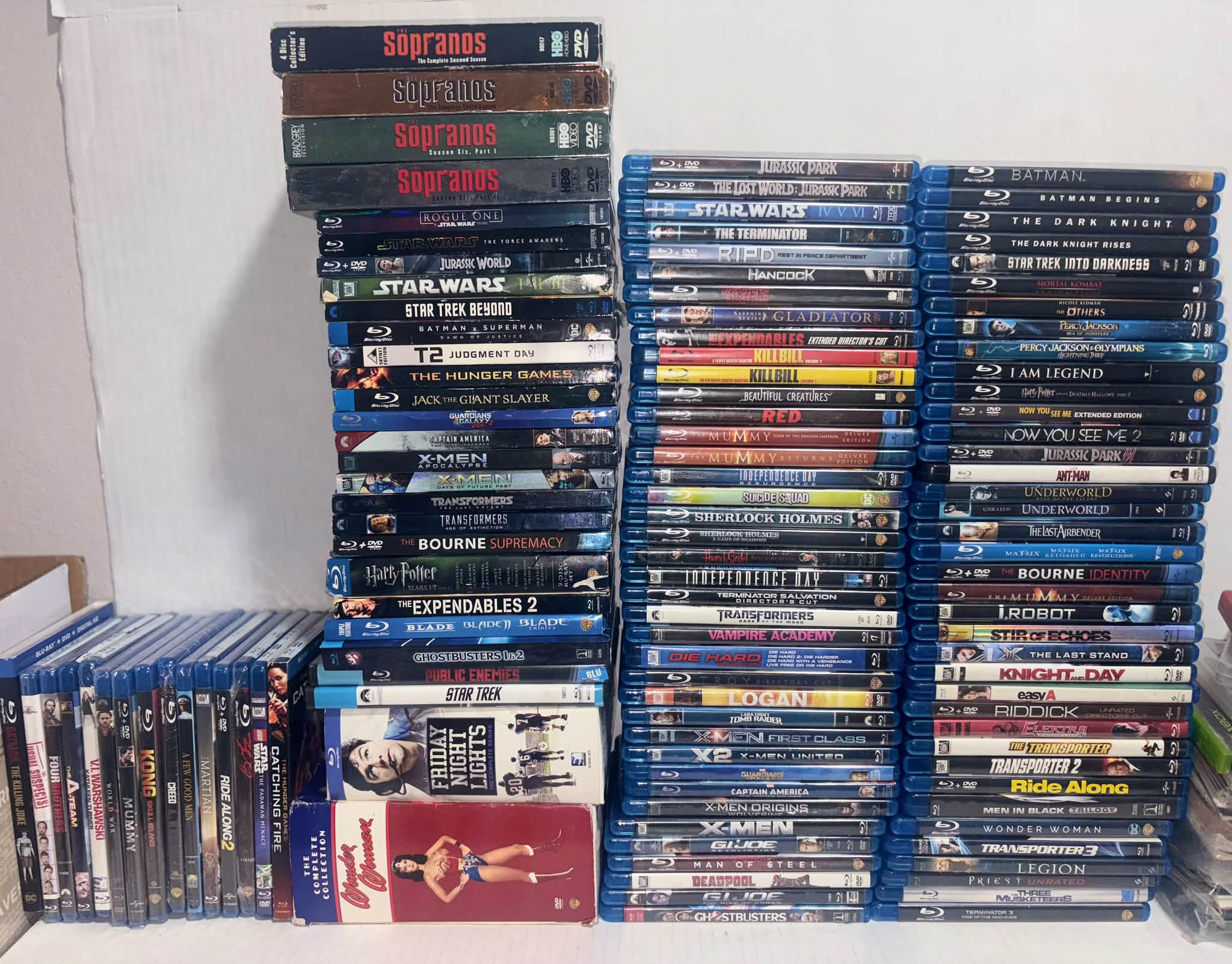 Blu-ray and DVD collection for sale for $250