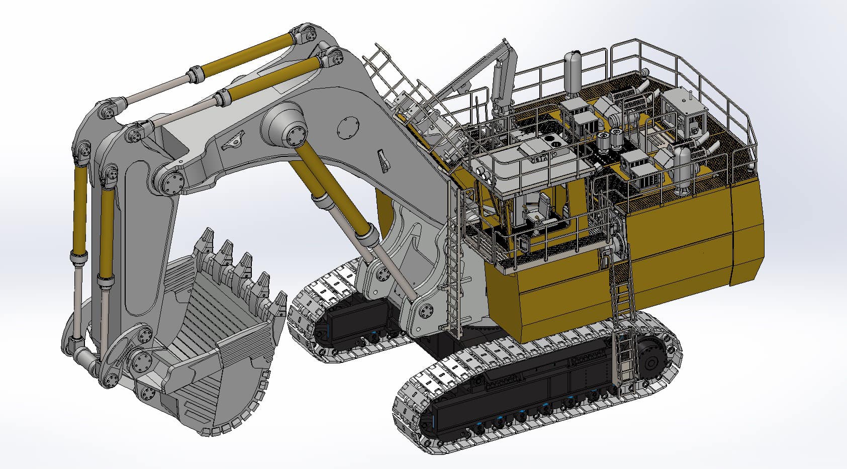 KPS Models - Red RH200 Backhoe now complete in design...