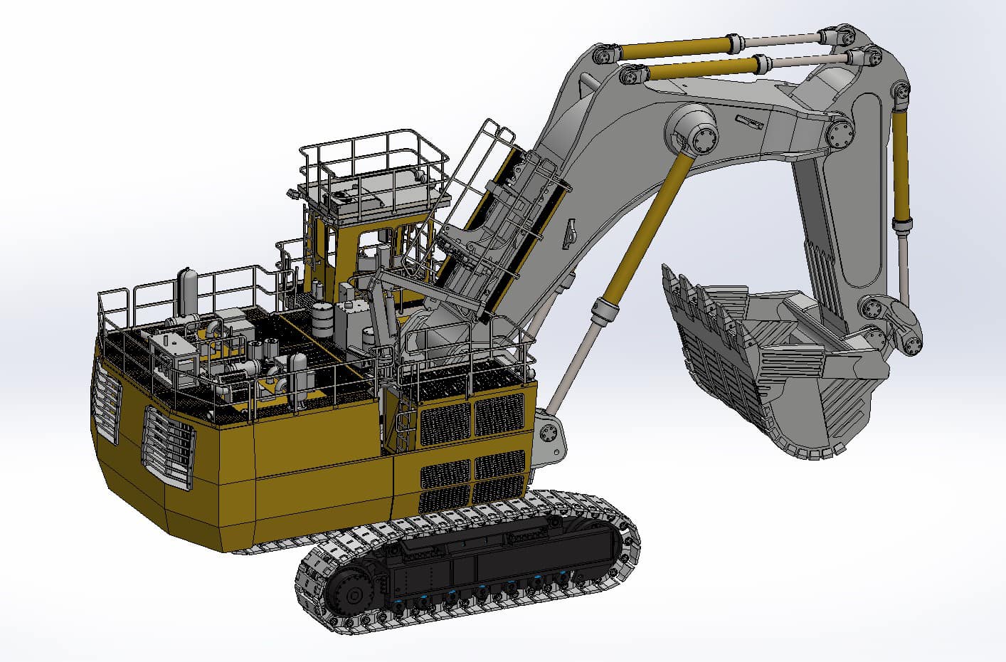 KPS Models - Red RH200 Backhoe now complete in design...