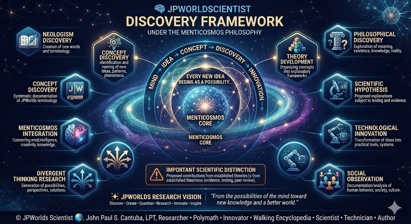 JPWorlds Menticosmos Discovery Framework for innovation and