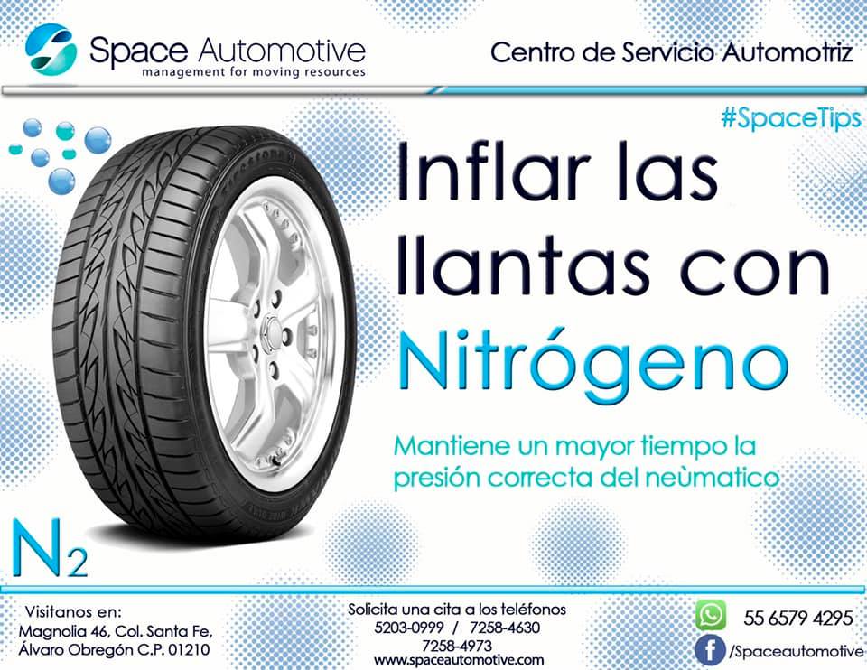 Space - #SpaceTips 👨🏻‍🔧 Inflar las llantas con nitrógeno 🦠ayuda a ...