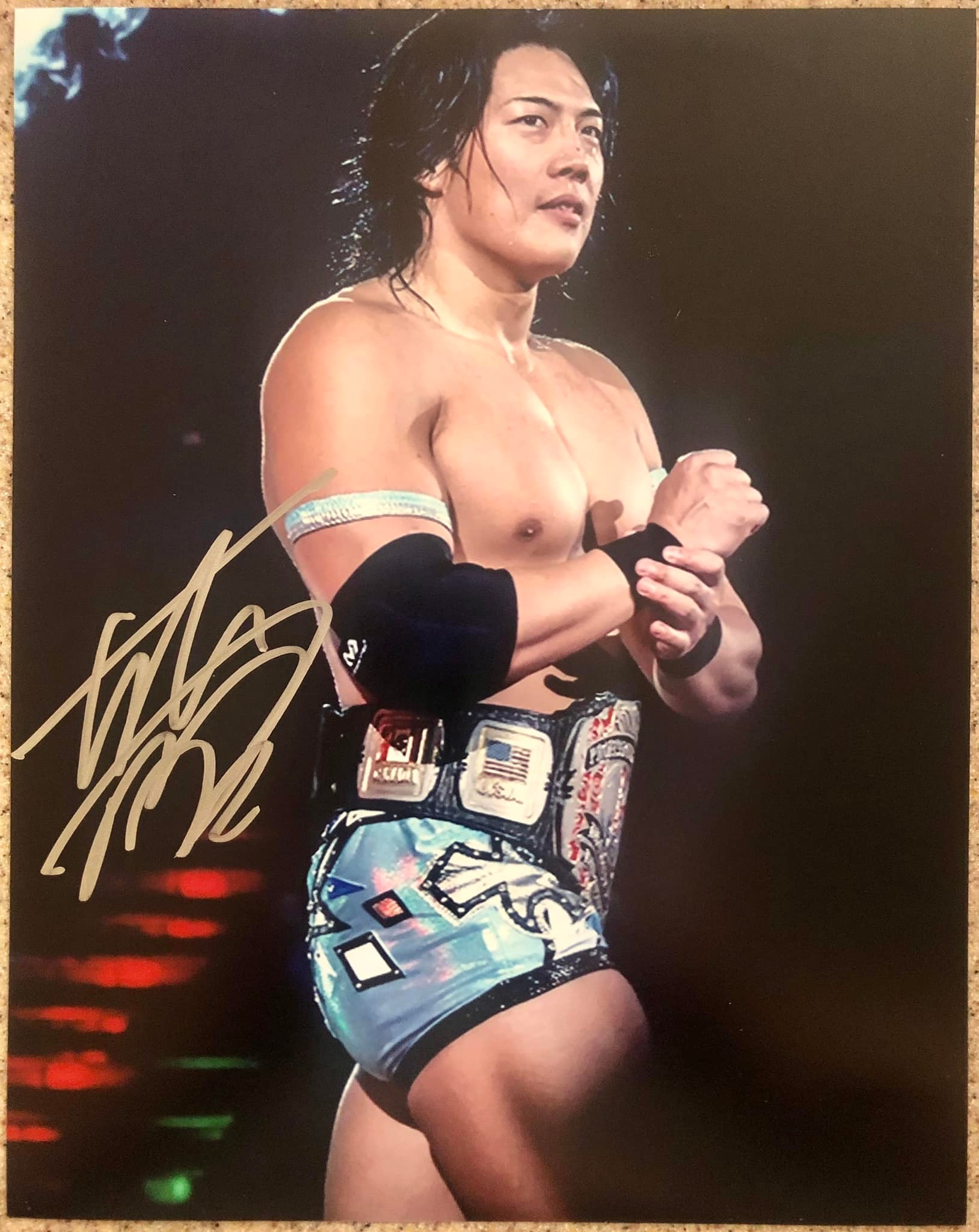 Signed by the legend himself, pride of place in the Wrestle Room