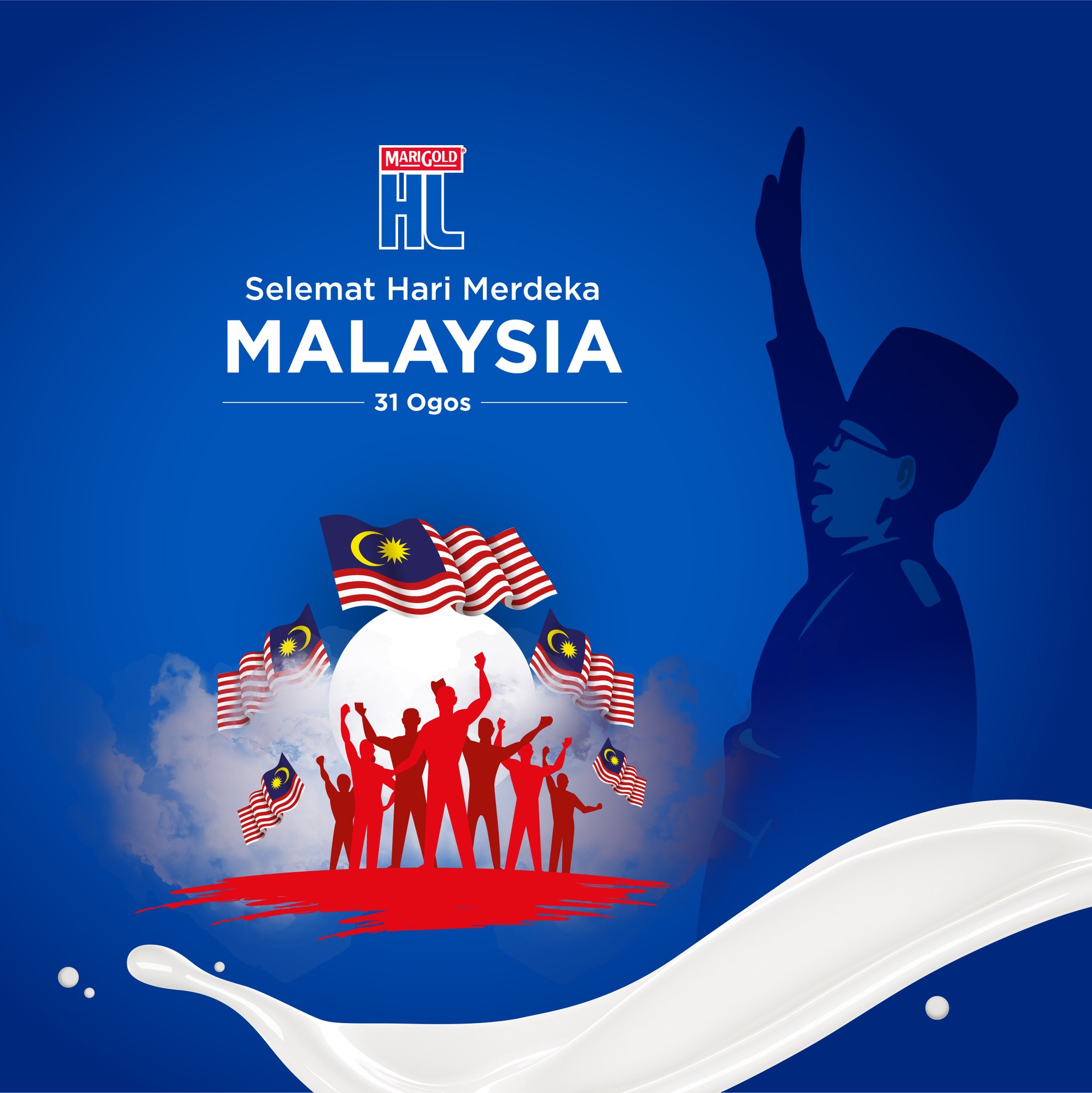 Selamat Menyambut Hari Merdeka ke-65... - MARIGOLD HL Milk MY
