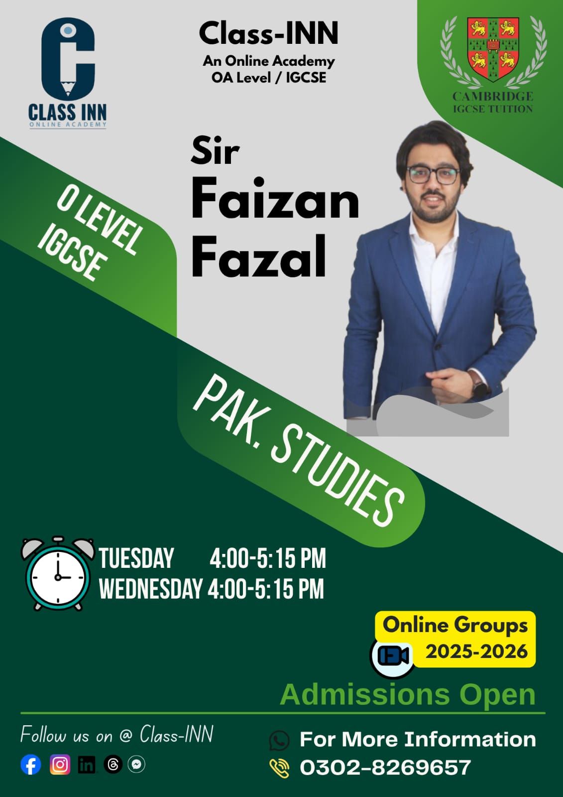 📢 Announcement – Class-INN (An... - Class-Inn A. Waheed | Facebook