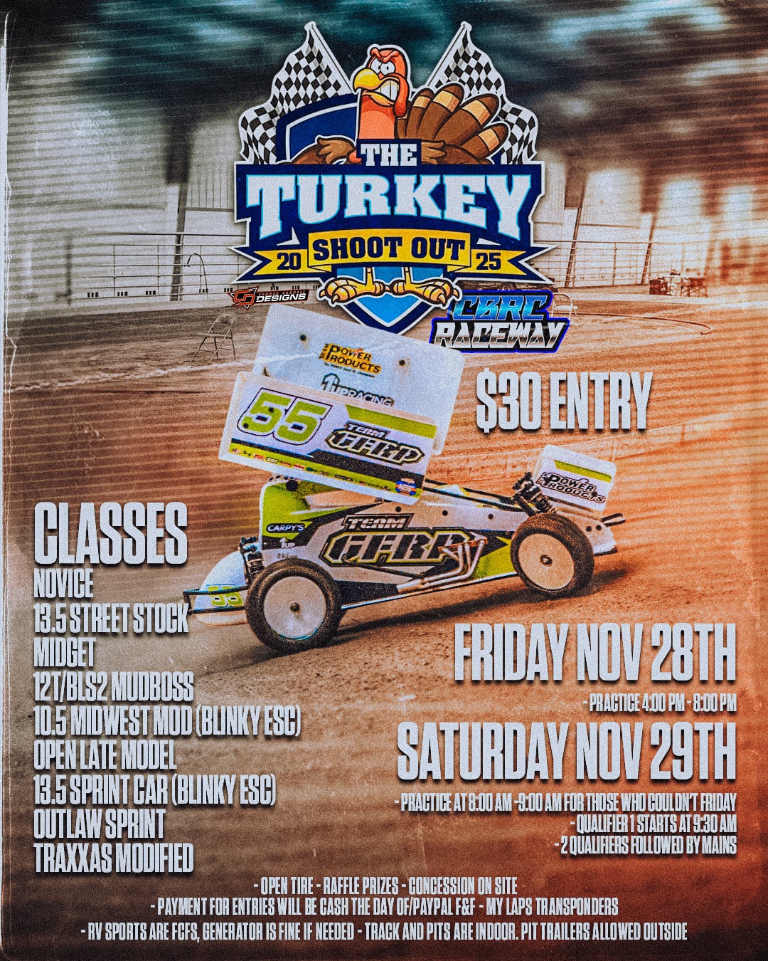 The Turkey Shootout presented by CBRC Raceway