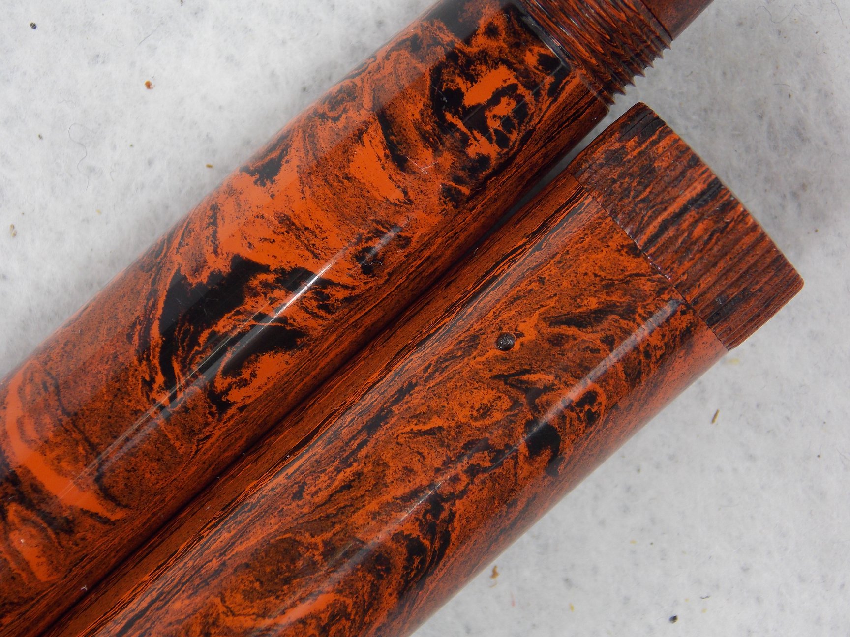 ONOTO No.14 Red Mottled Lever 万年筆