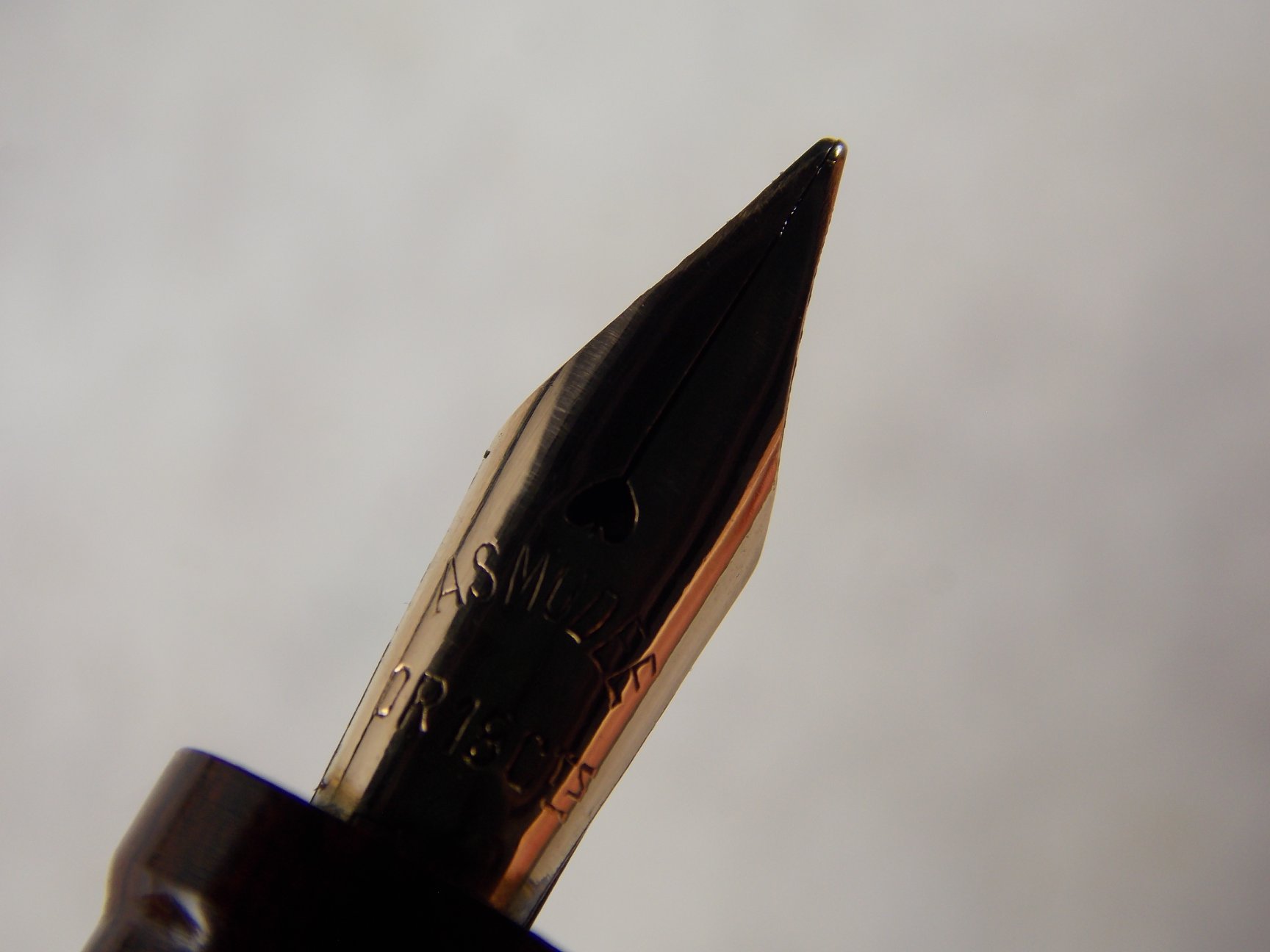 ONOTO No.14 Red Mottled Lever 万年筆