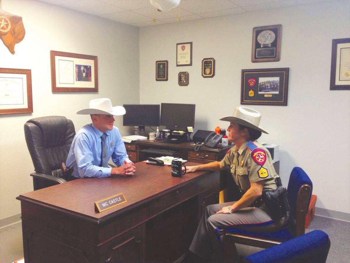 The Texas - Texas Ranger Nic Castle consults with DPS Sgt. Jean Dark ...