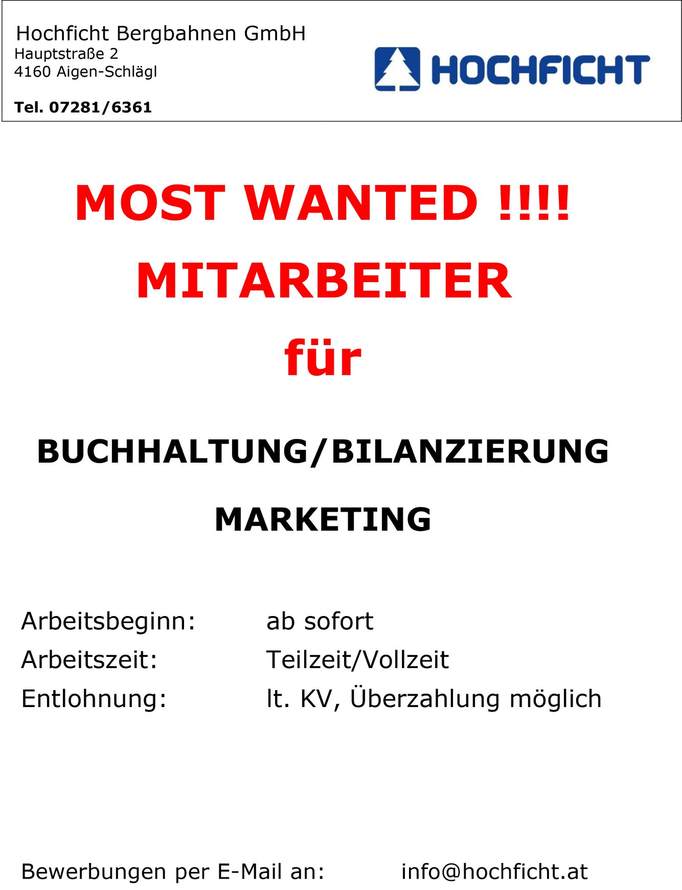 Hochficht Bewirb Dich Jetzt Facebook