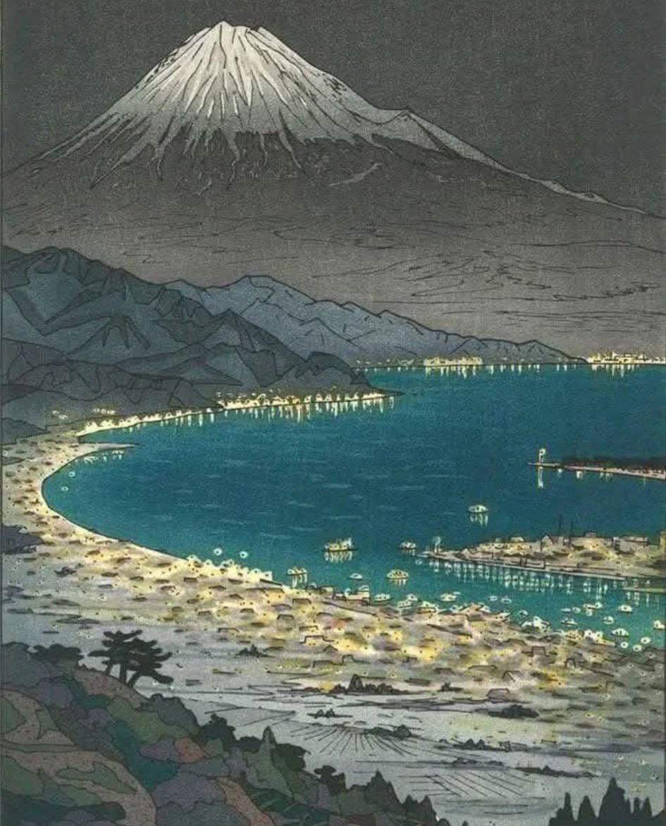 Mt. Fuji night view by Okada Koichi
