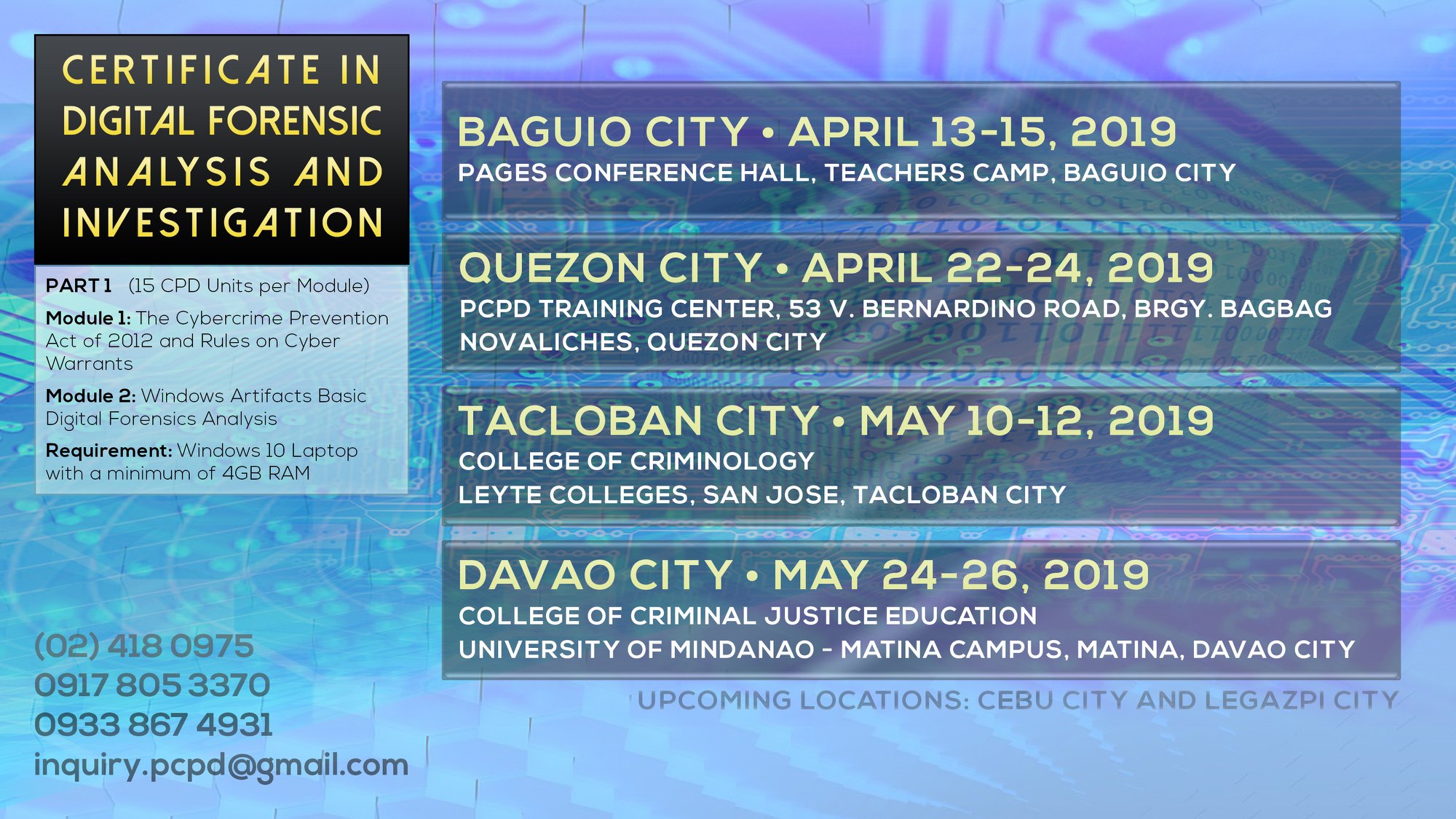 This non-degree certificate program offers four (4) modules that are ...