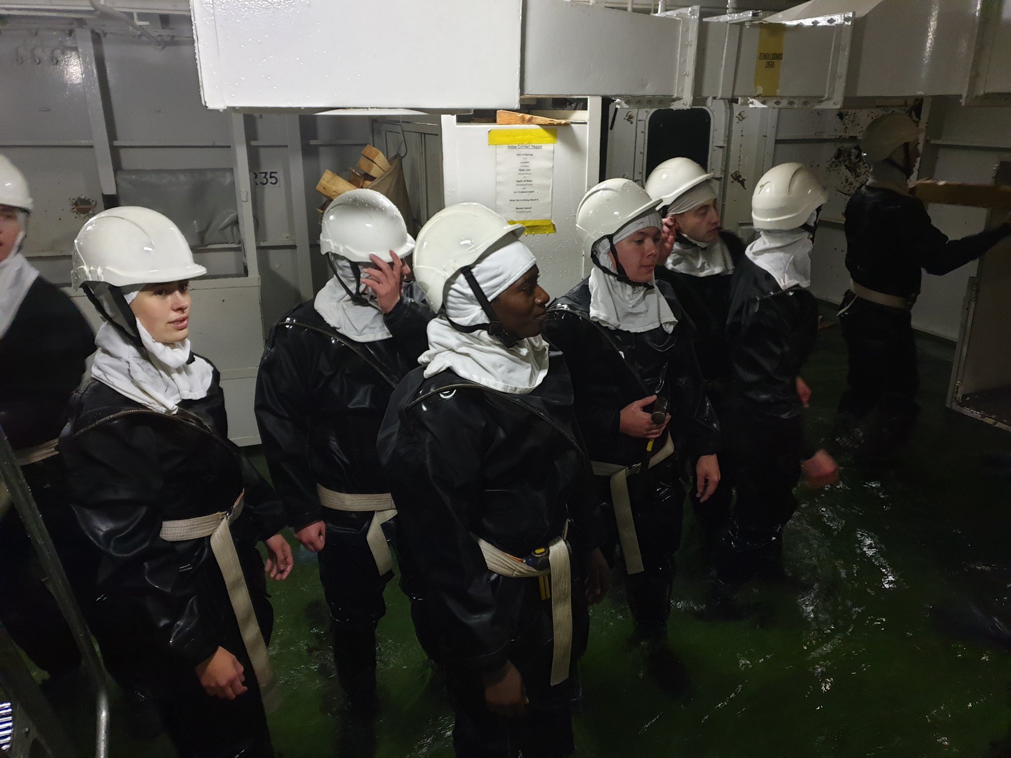 HMS Raleigh - With HMS Havoc taking on water there was...