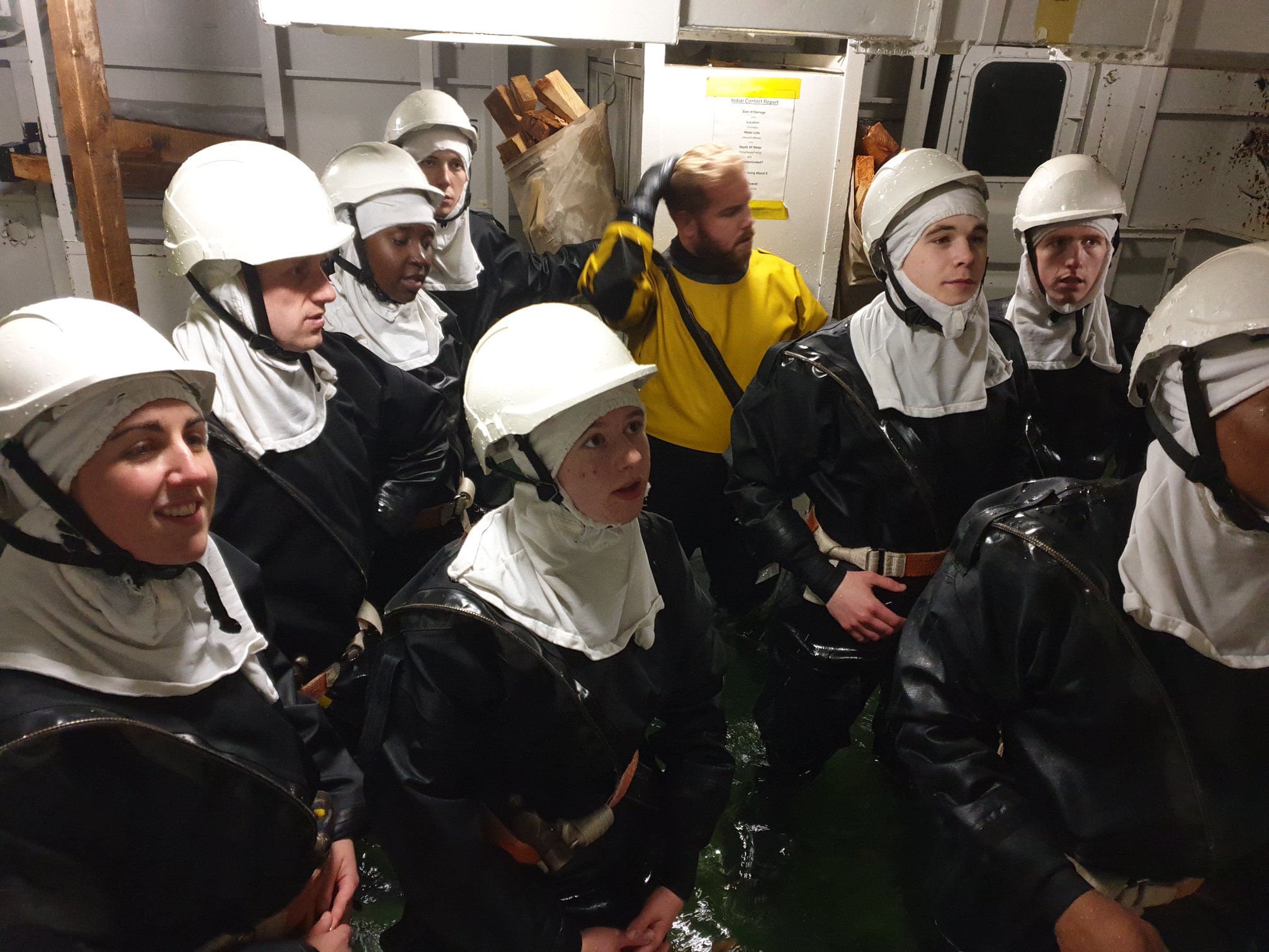 HMS Raleigh - With HMS Havoc taking on water there was...