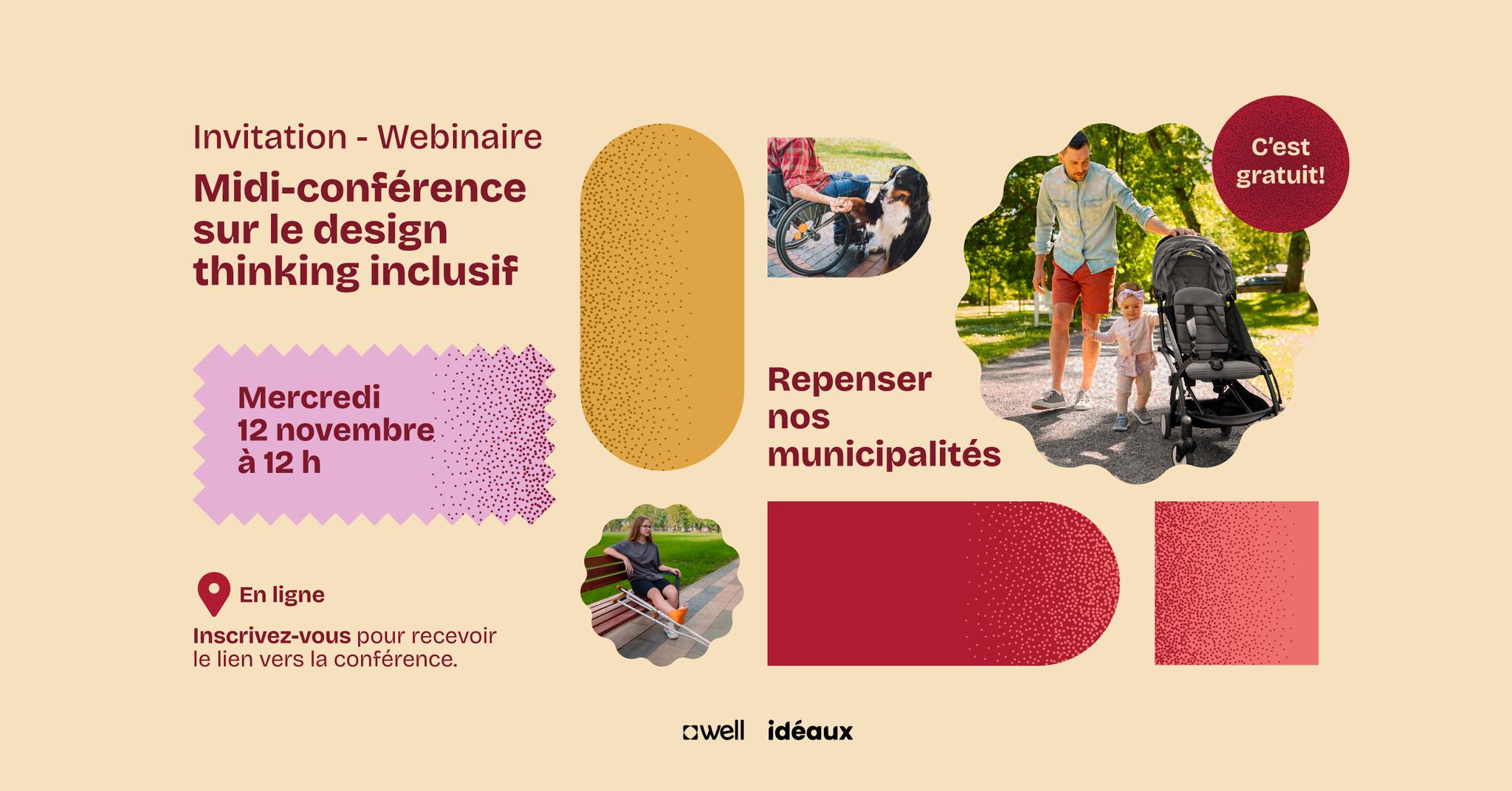 Design thinking X Design inclusif - Midi-conférence