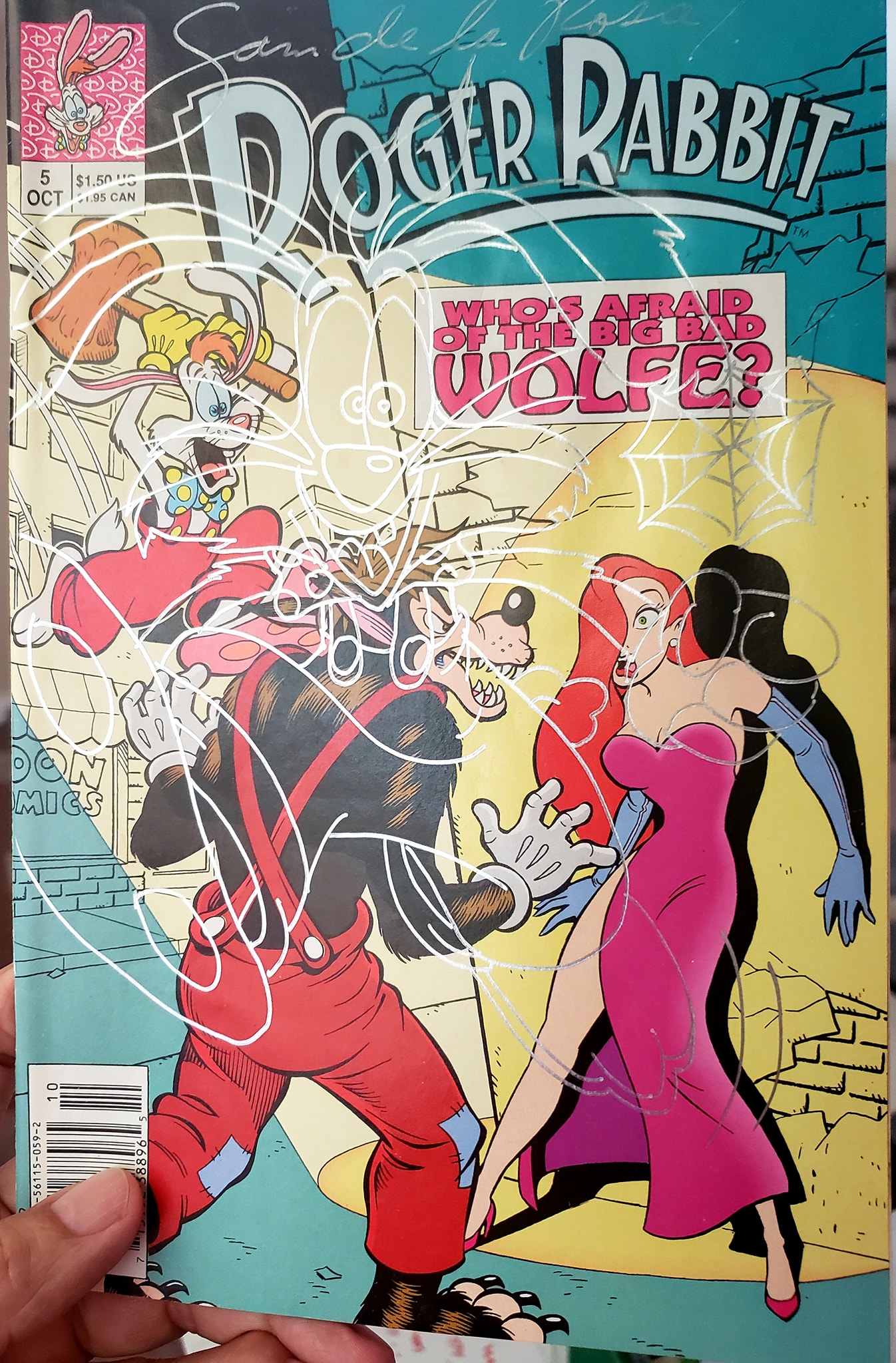 Sam De La Rosa's Roger Rabbit comic book art