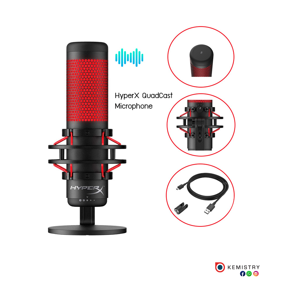 VR KEMISTRY - Microphone l HyperX HyperX QuadCast ราคา...