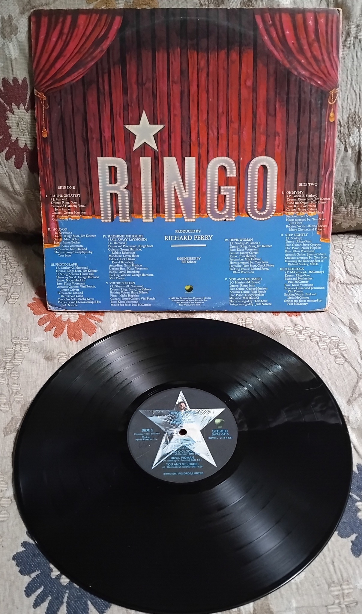 Ringo Starr Capitol Records USA first press details