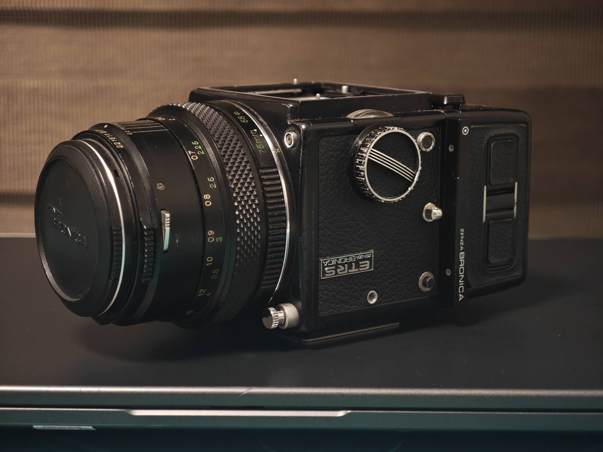 Zenza Bronica ETRS 20th anniversary camera with Zenzanon 250mm lens