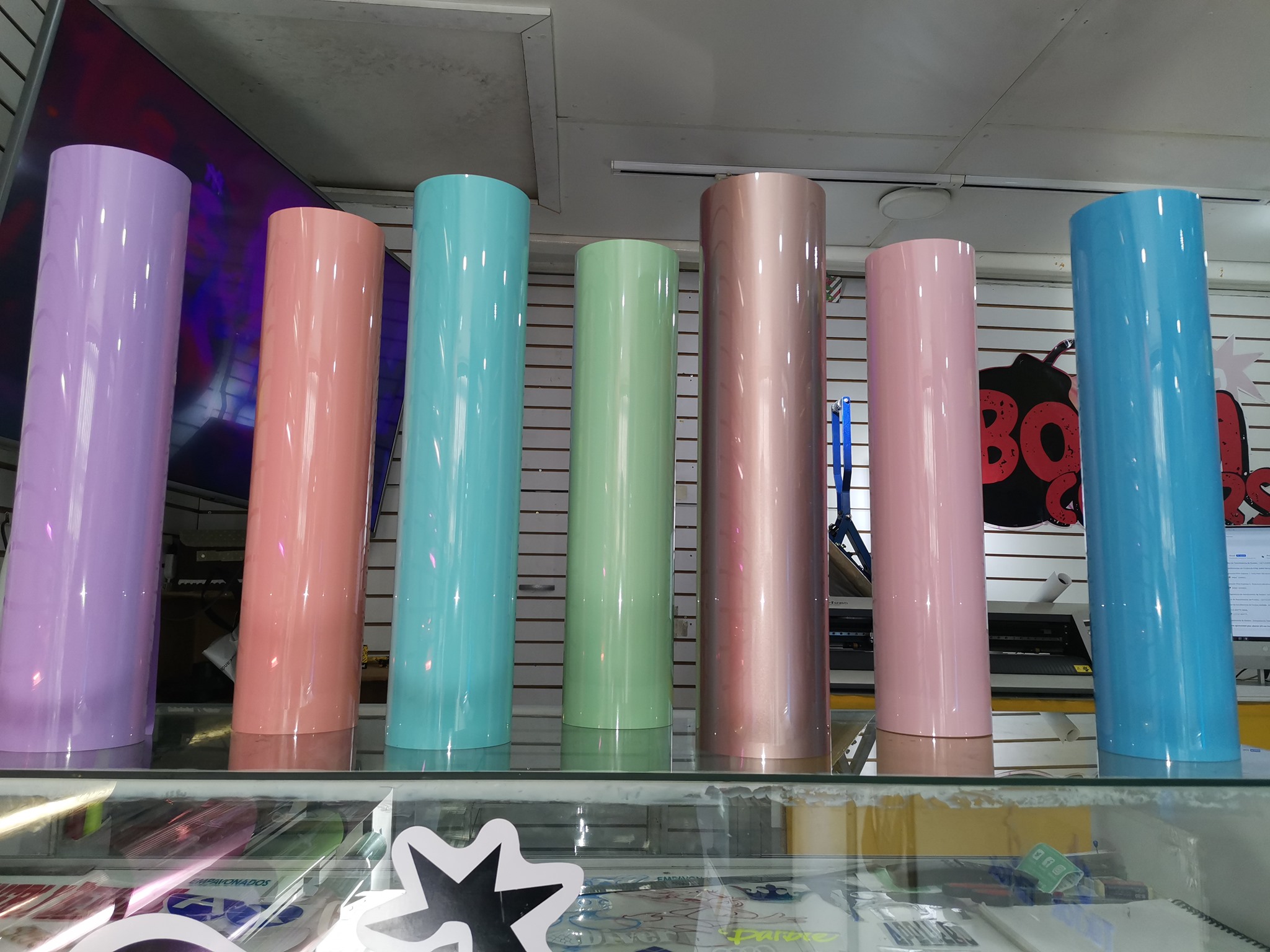 Boomcolors spa - vinilos textil variedad de colores pu pvc neones ...