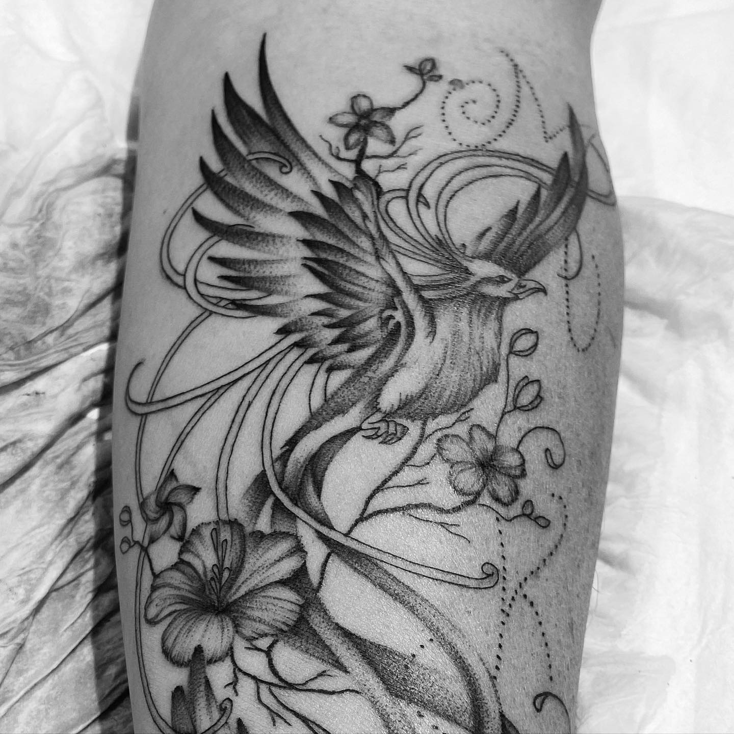 Tatouage Phoenix Avant Bras Femme