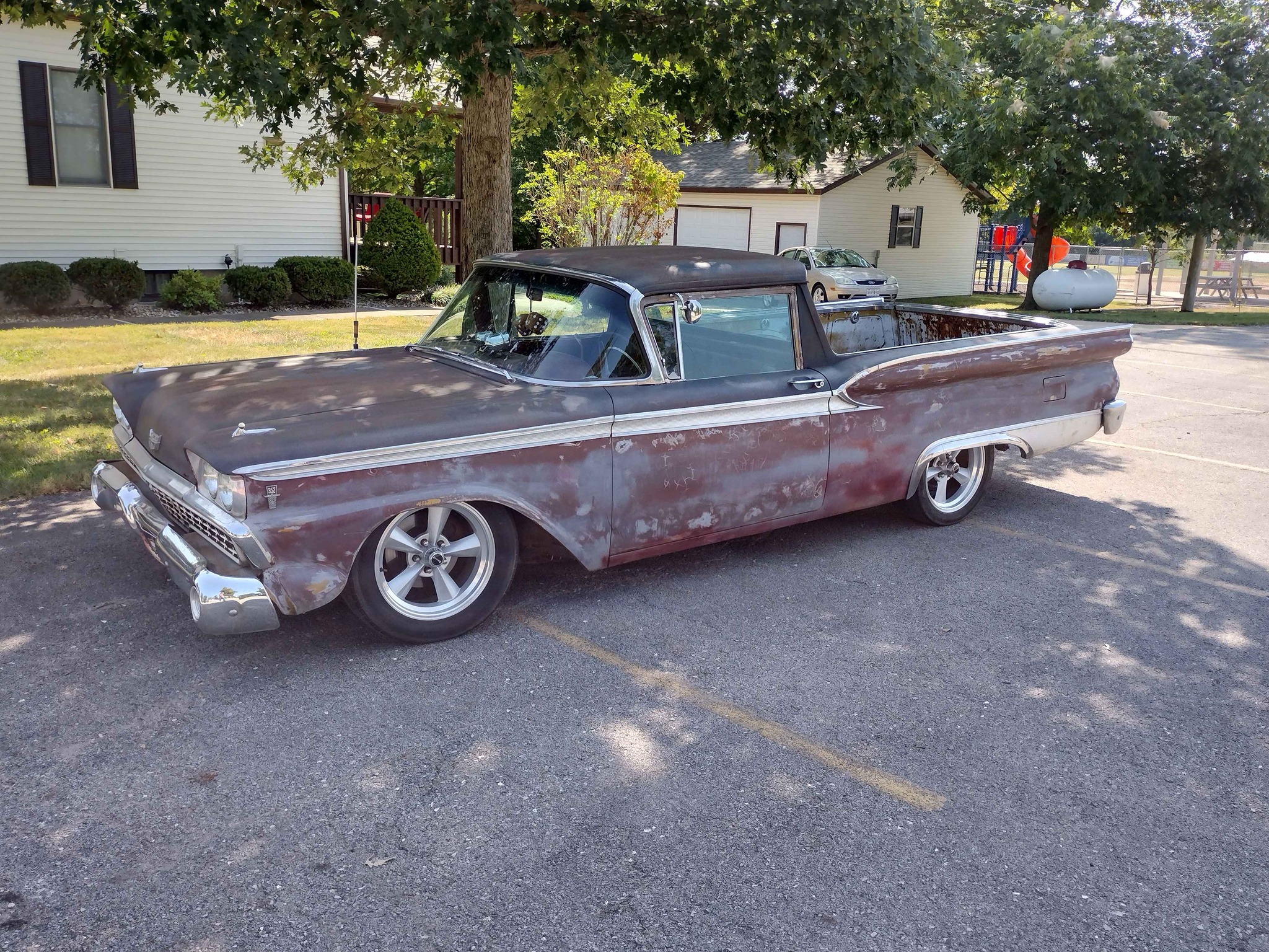 1959 Ford F1 · Ranchero Custom patina Ratrod