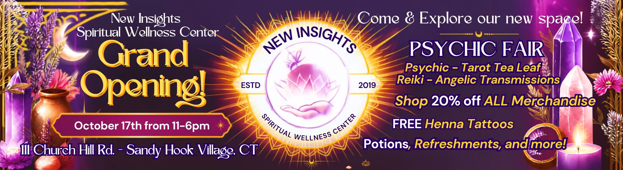 PSYCHIC FAIR & Grand re-Opening of New Insights!