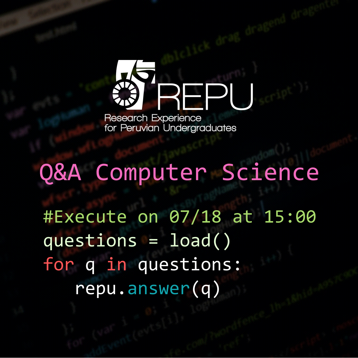 📢... - REPU - Research Experience for Peruvian Undergraduates | Facebook