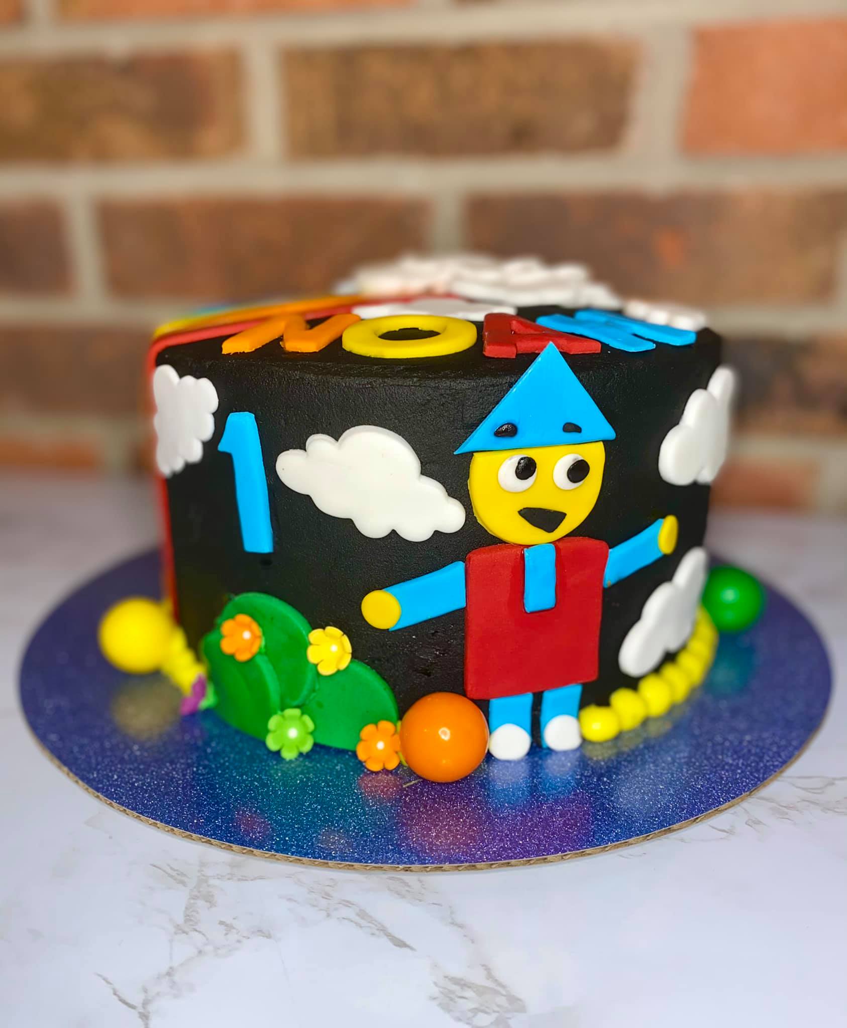 🌈 Charlie’s Colorform City themed 1st... - Stacy Cakes, LLC