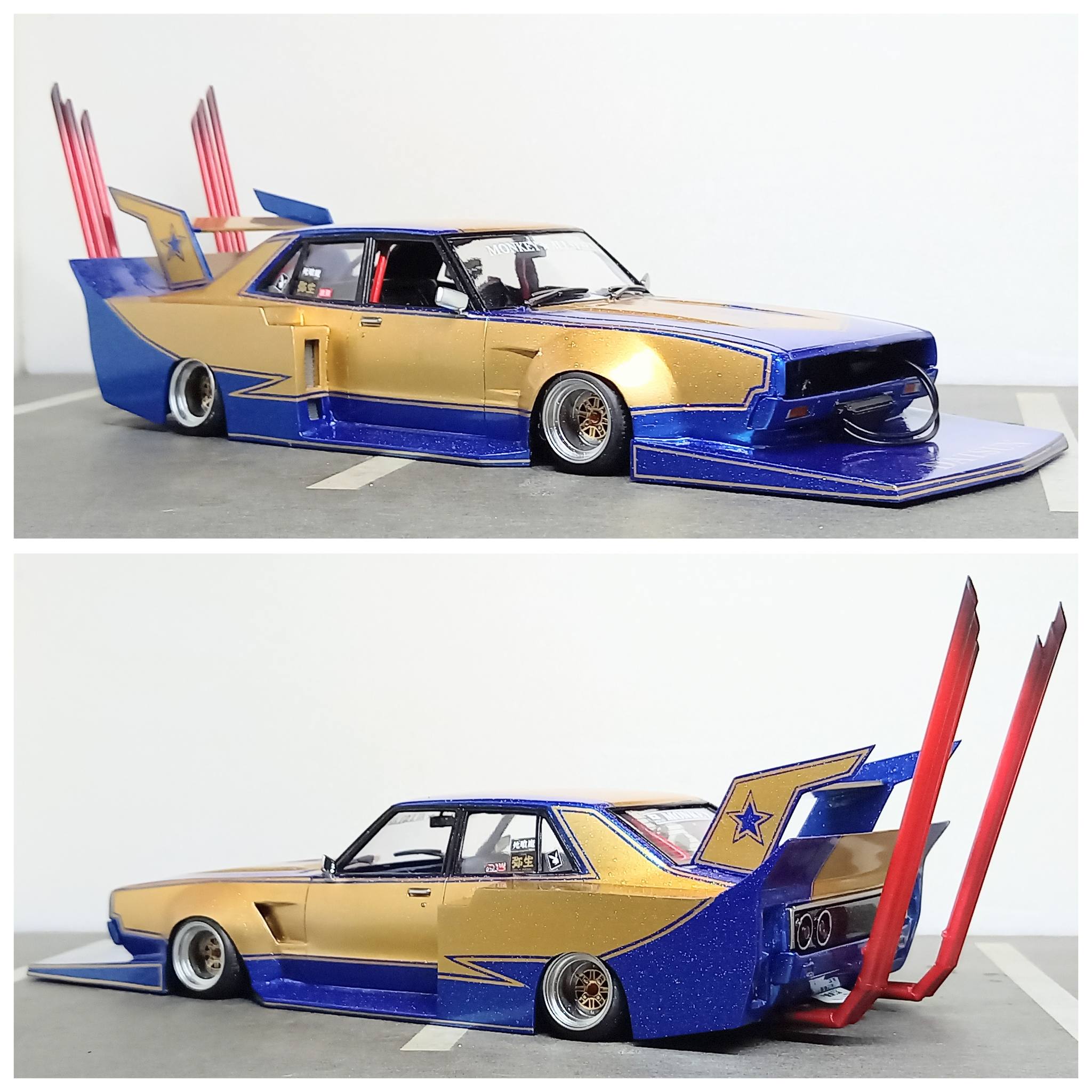 アオシマ ヨンメリ&ジャパン同時進行で完成しました。昭和の定番