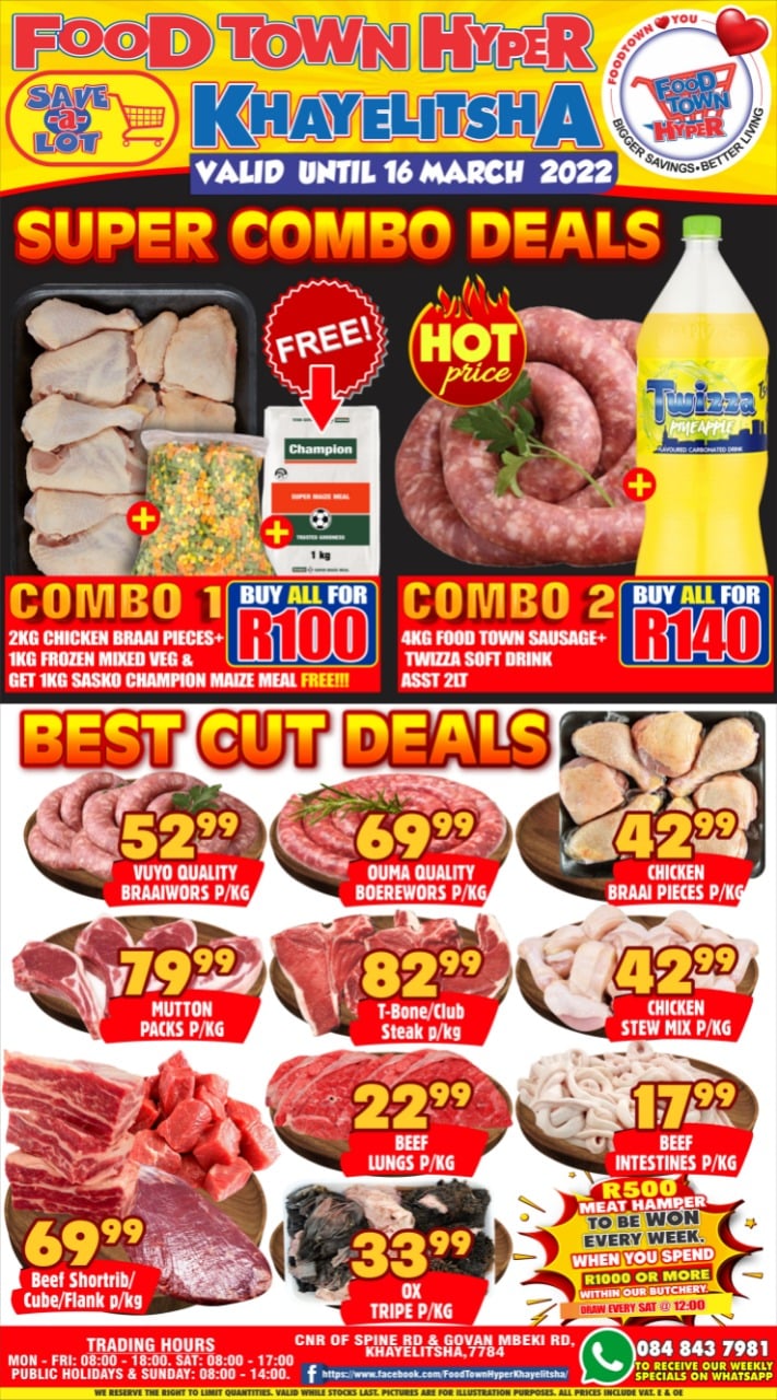 Food Town Hyper Khayelitsha - E.x.c.e.l.l.e.n.t. meat cuts and Massive ...