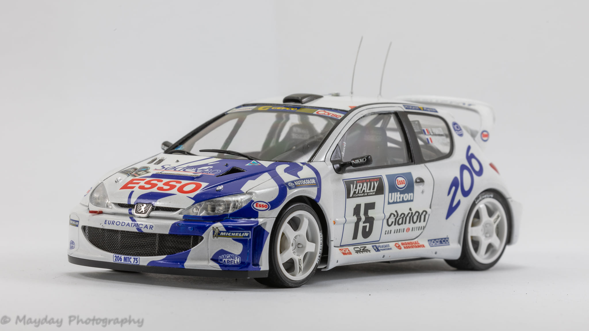 Tamiya 1/24 Peugeot 206 WRC model build for speedbuildchallenge2022