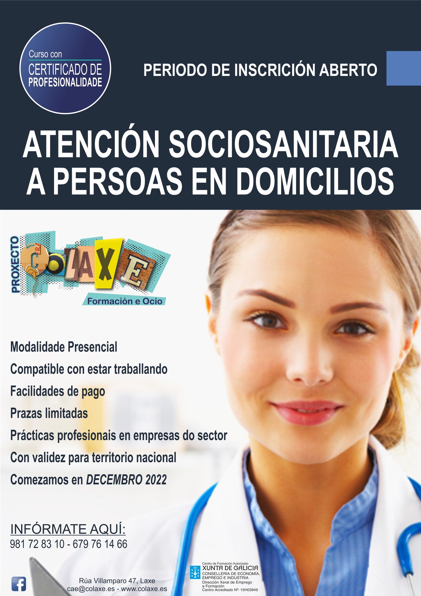 Colaxe - ‼️ Novo curso de certificado de profesionalidade...