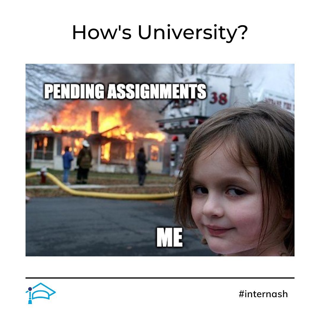 Internash - Assignments are piling up and end semester... | Facebook