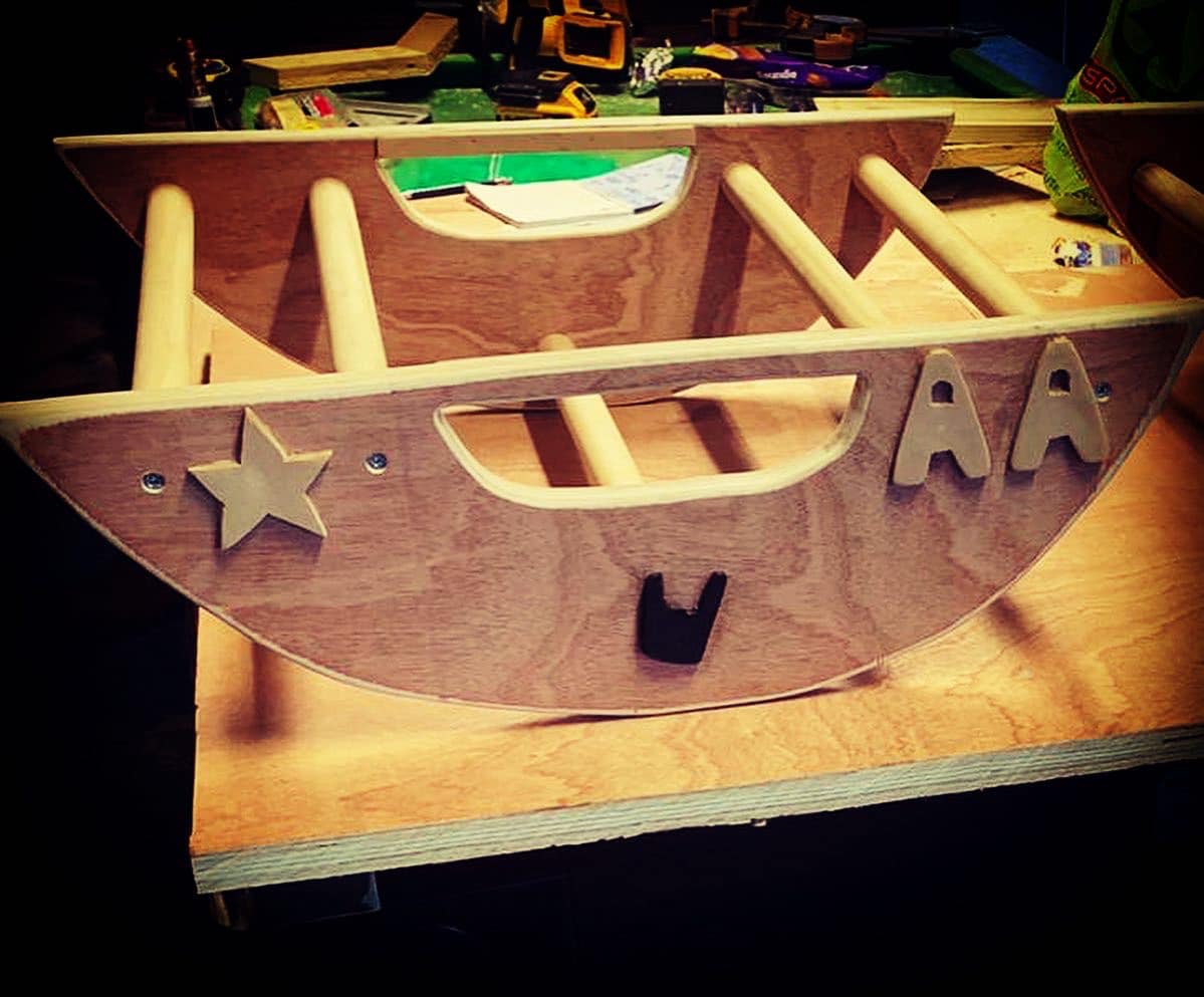 Timber Bros - handstand rockers made to order for two...