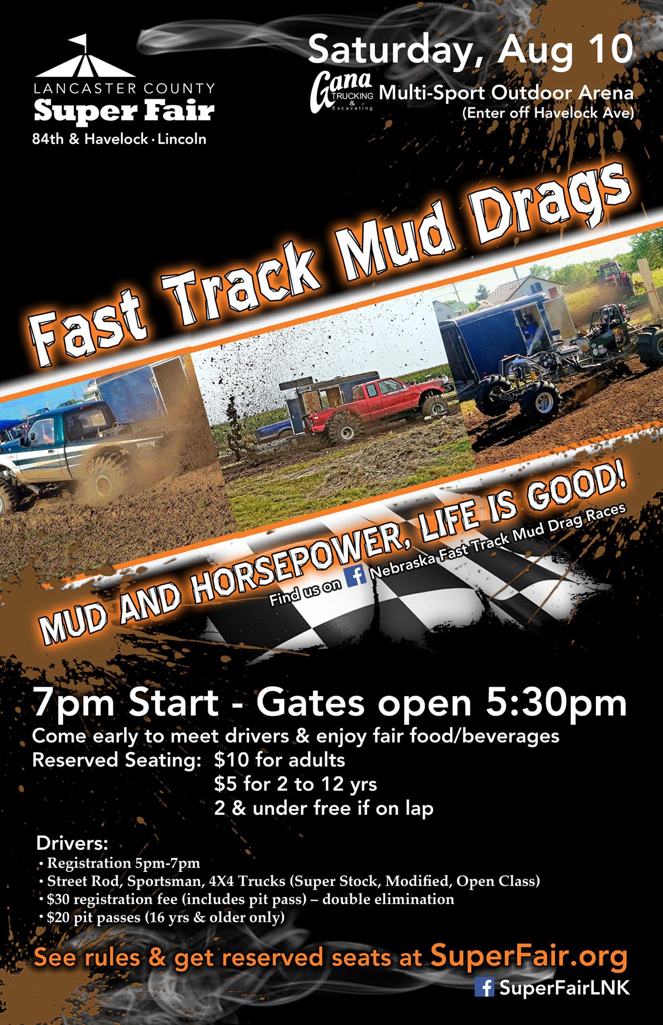 Nebraska Fast Track Mud Drag Races | Lincoln NE