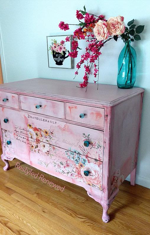 coral pink dresser make bake and love: Coral Dresser for the Nursery